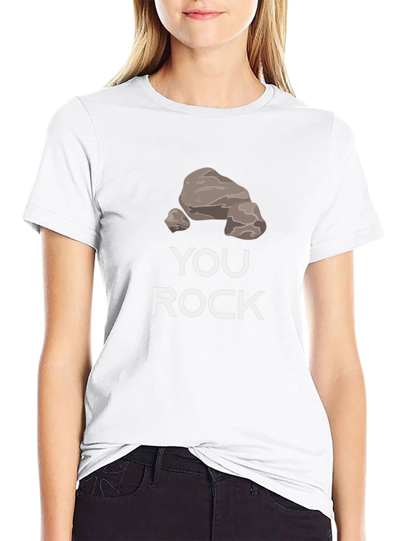 Black You Rock T-Shirt - Graphic Tee view 9