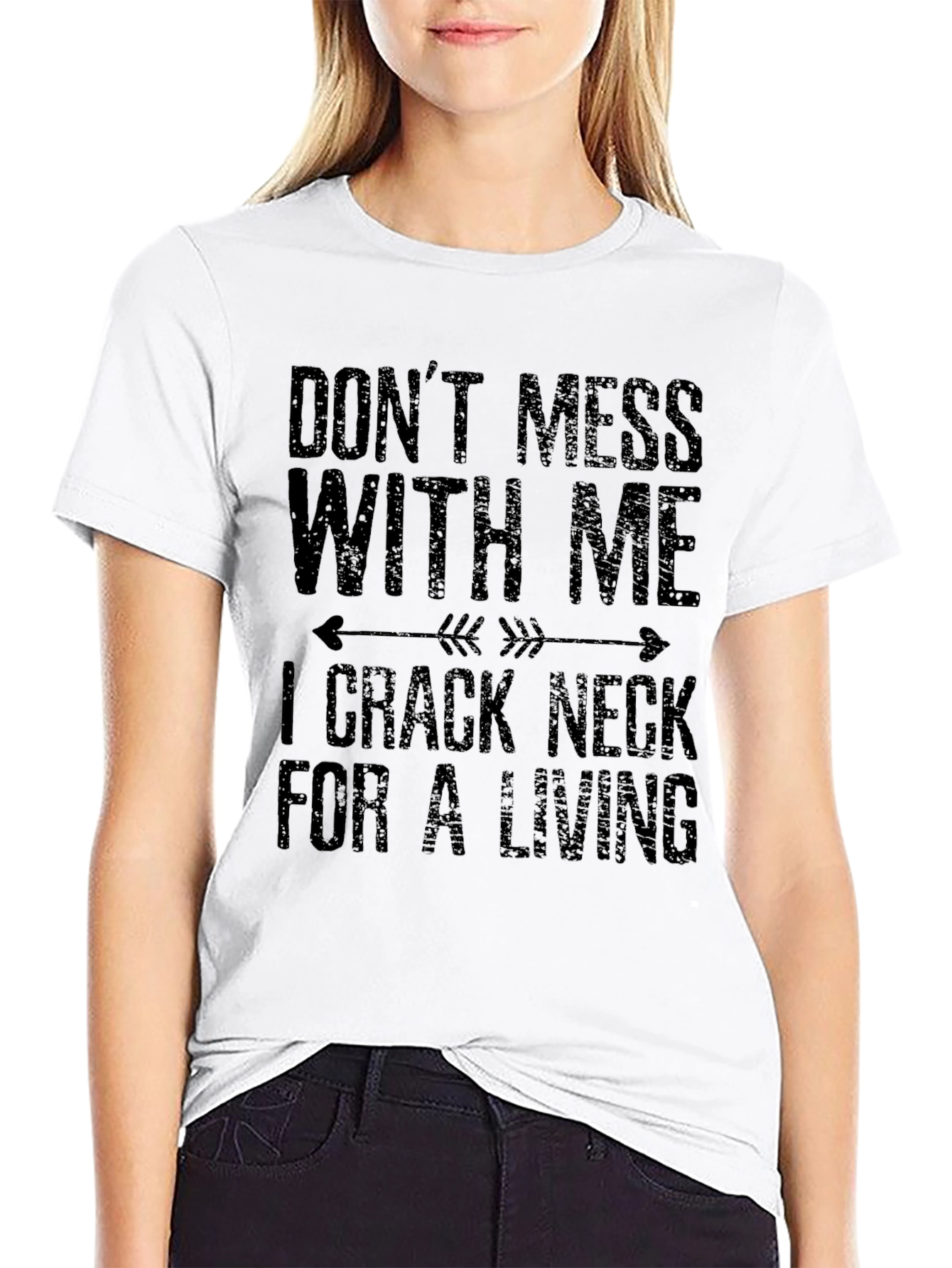 Black Don't Mess With Me Humor T-Shirt view 9