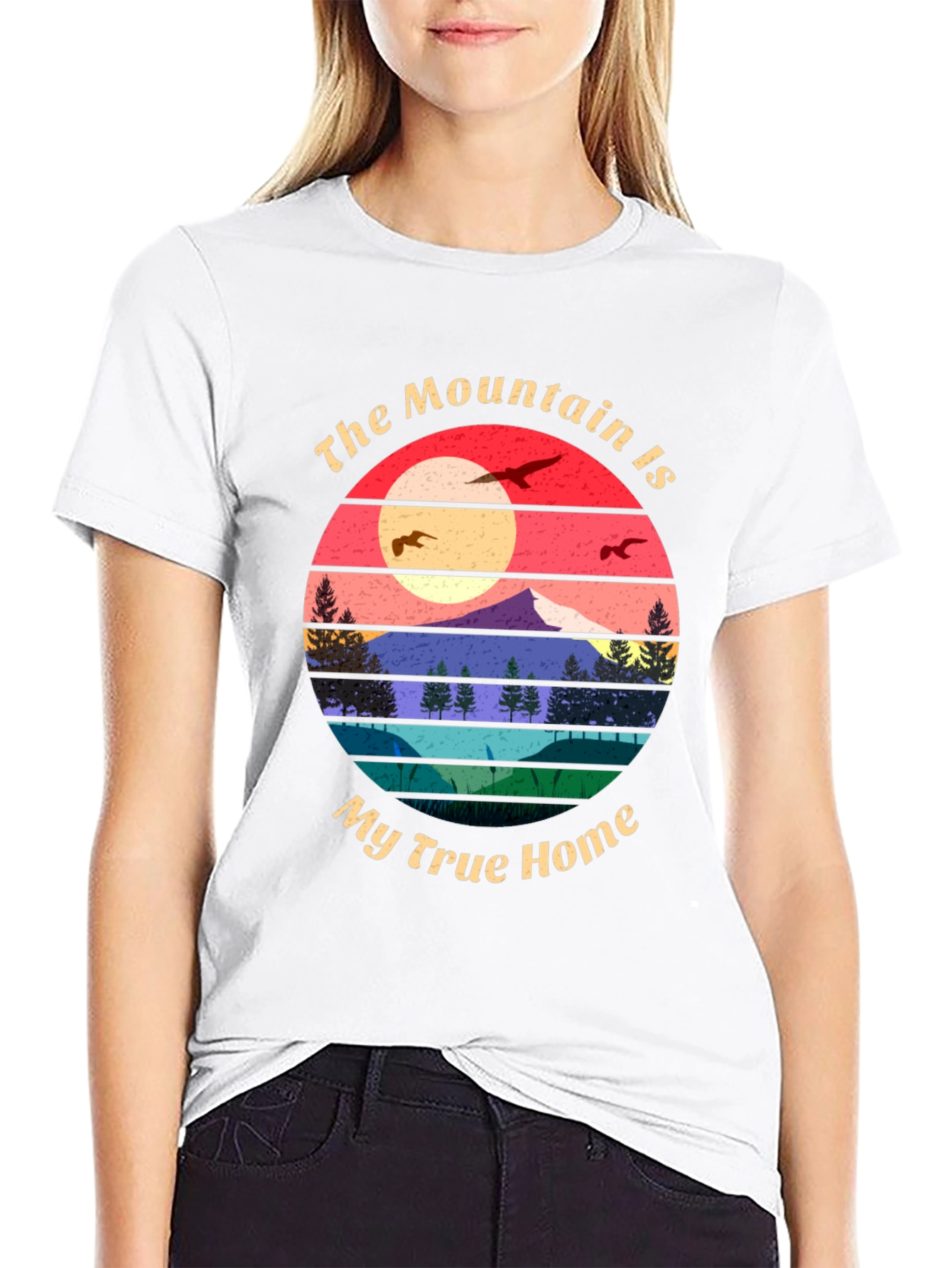 Black Mountain Home T-Shirt - Nature Lover Tee view 9