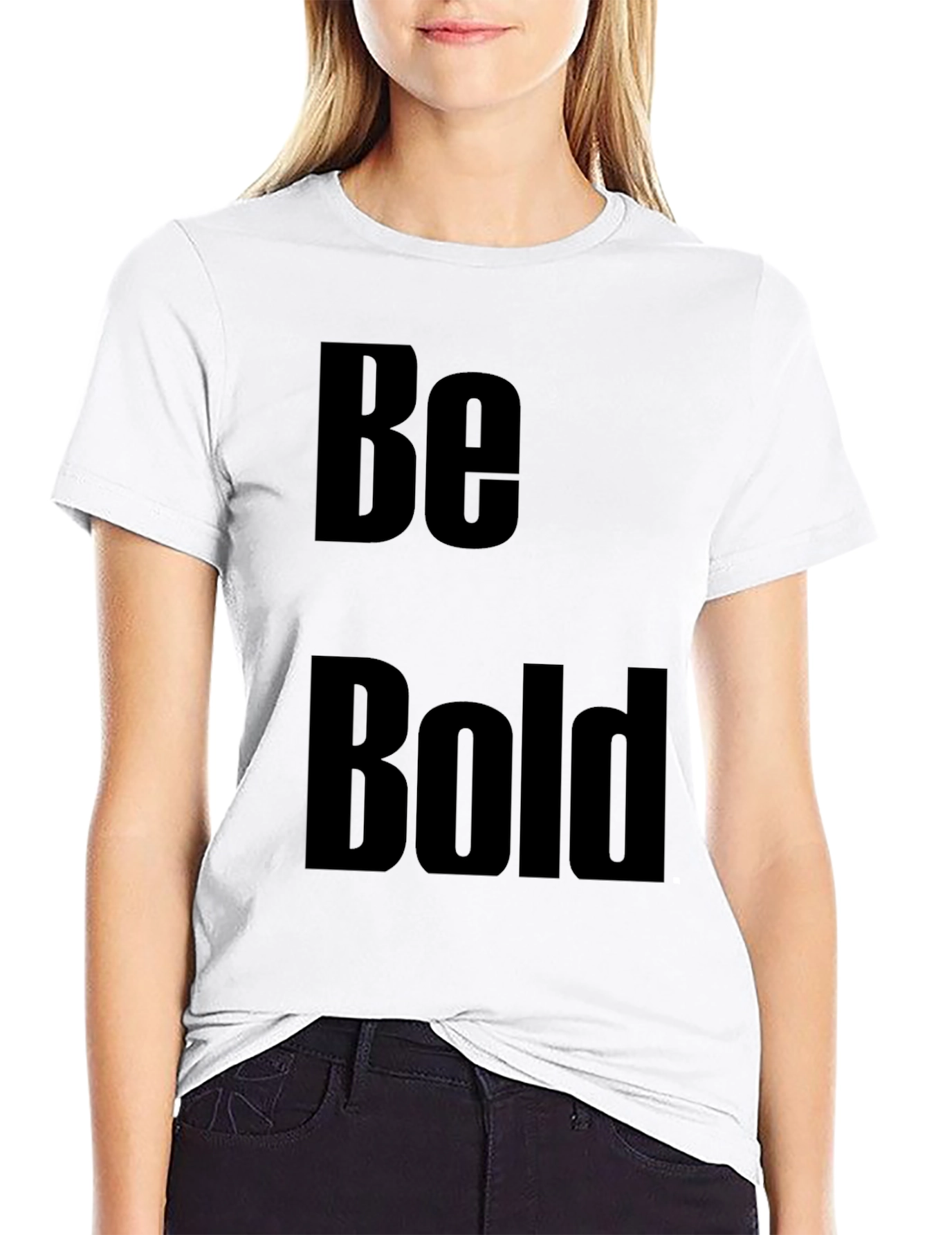 Black Be Bold Graphic Tee - Black view 9