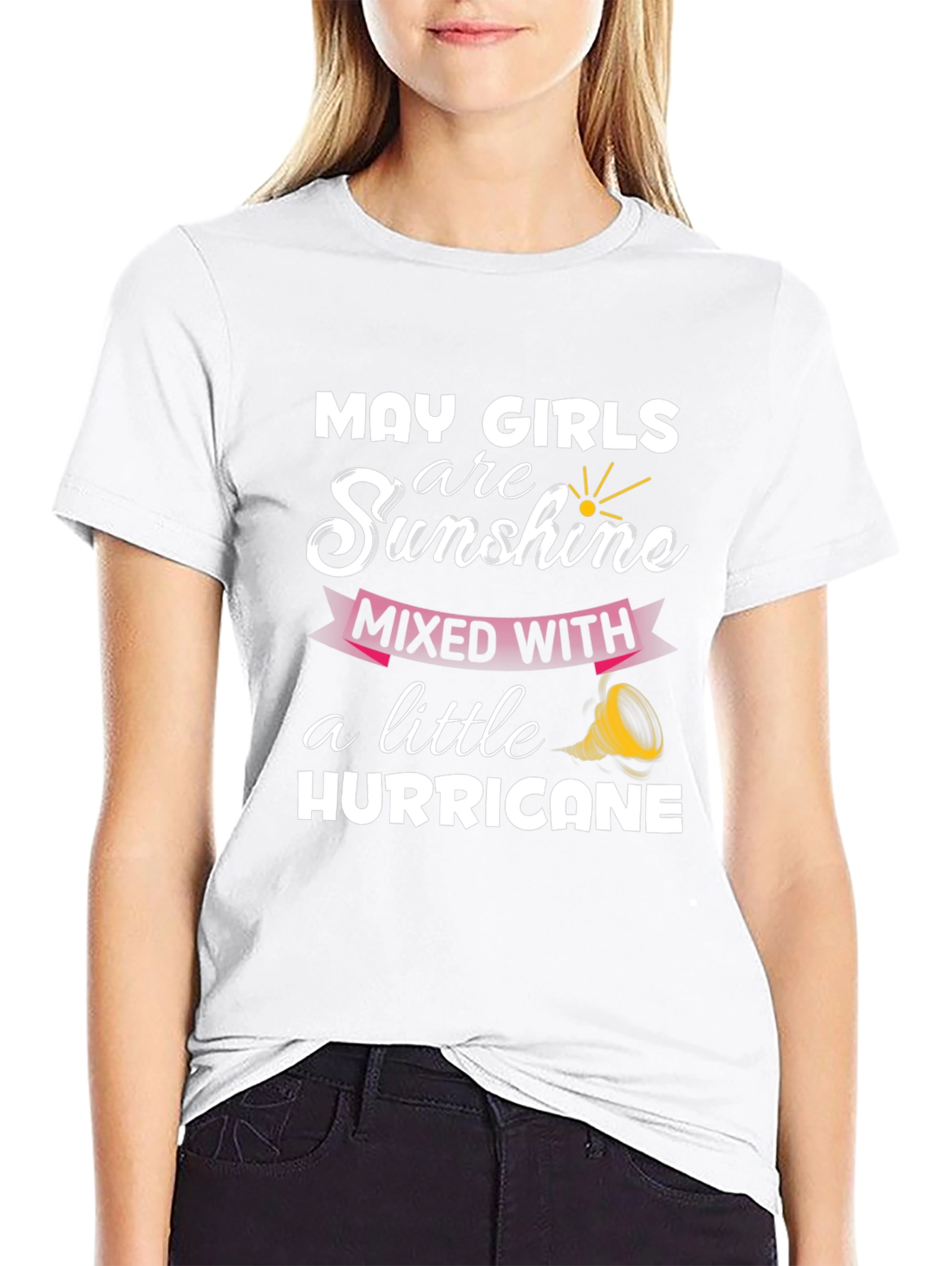 Black May Girls Sunshine & Hurricane T-Shirt view 9