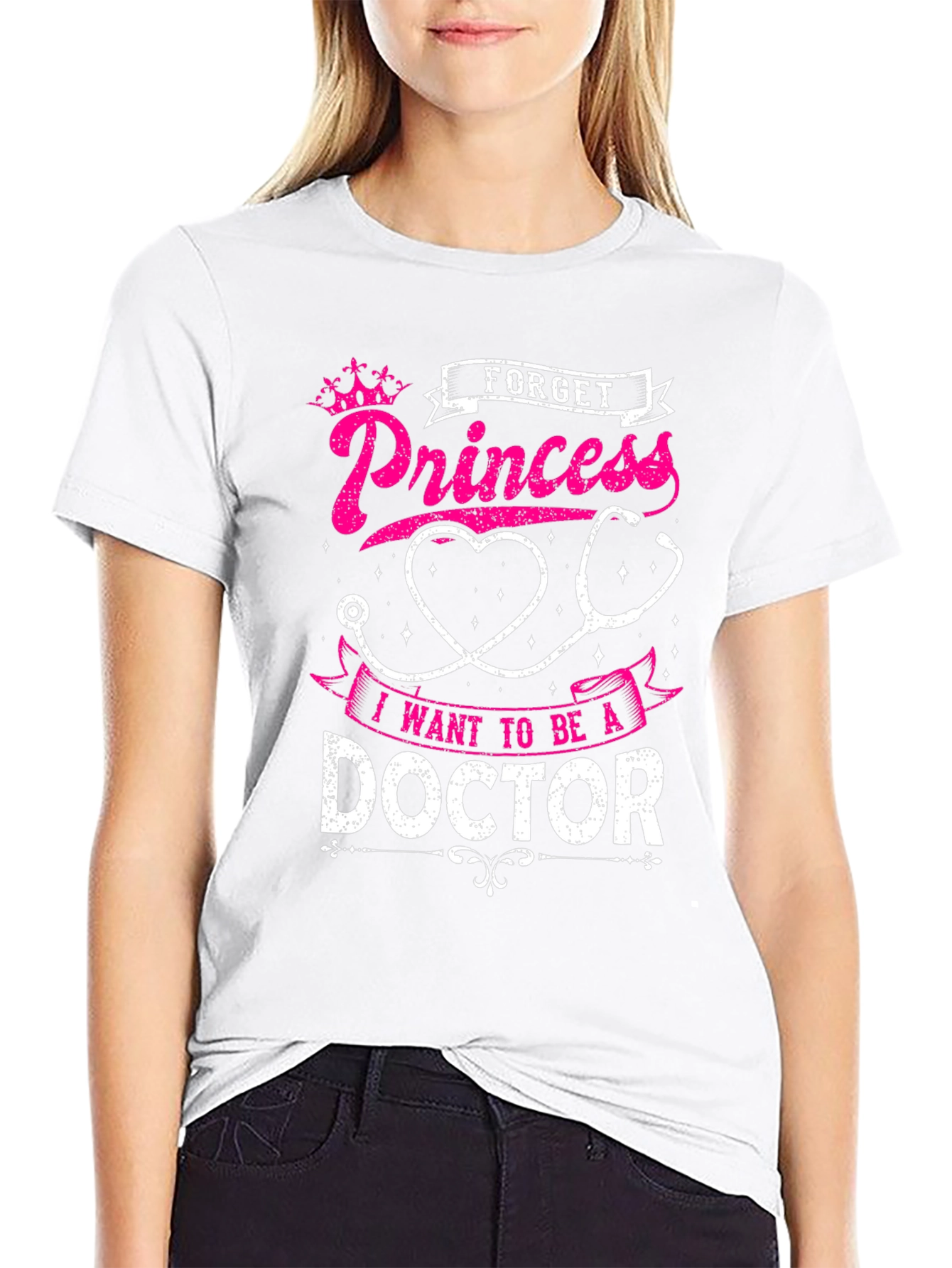 Future Doctor T-Shirt - Forget Princess, Be a Doctor Tee - 9