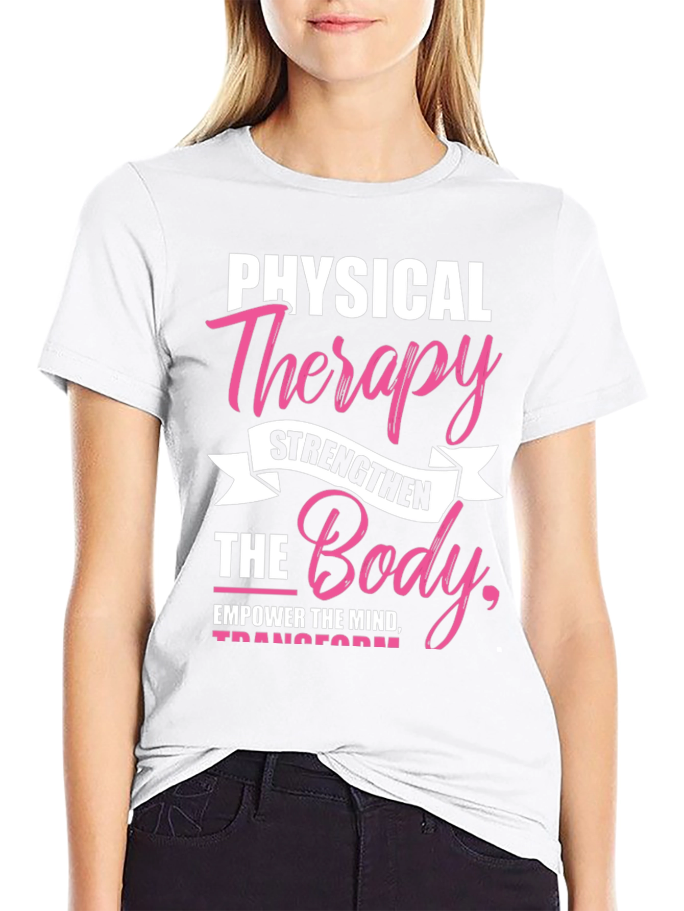 Black Physical Therapy Body & Mind Graphic Tee view 9