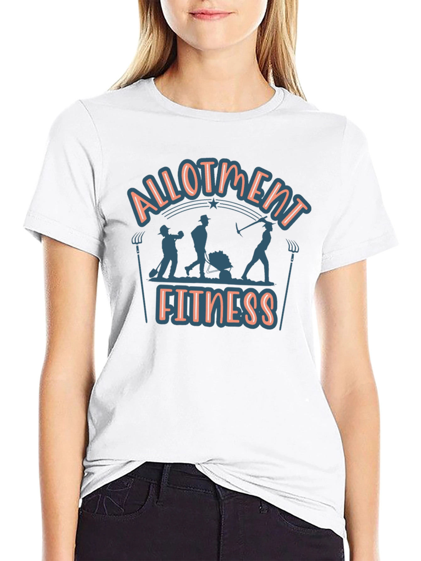 Black Allotment Fitness Graphic T-Shirt view 9