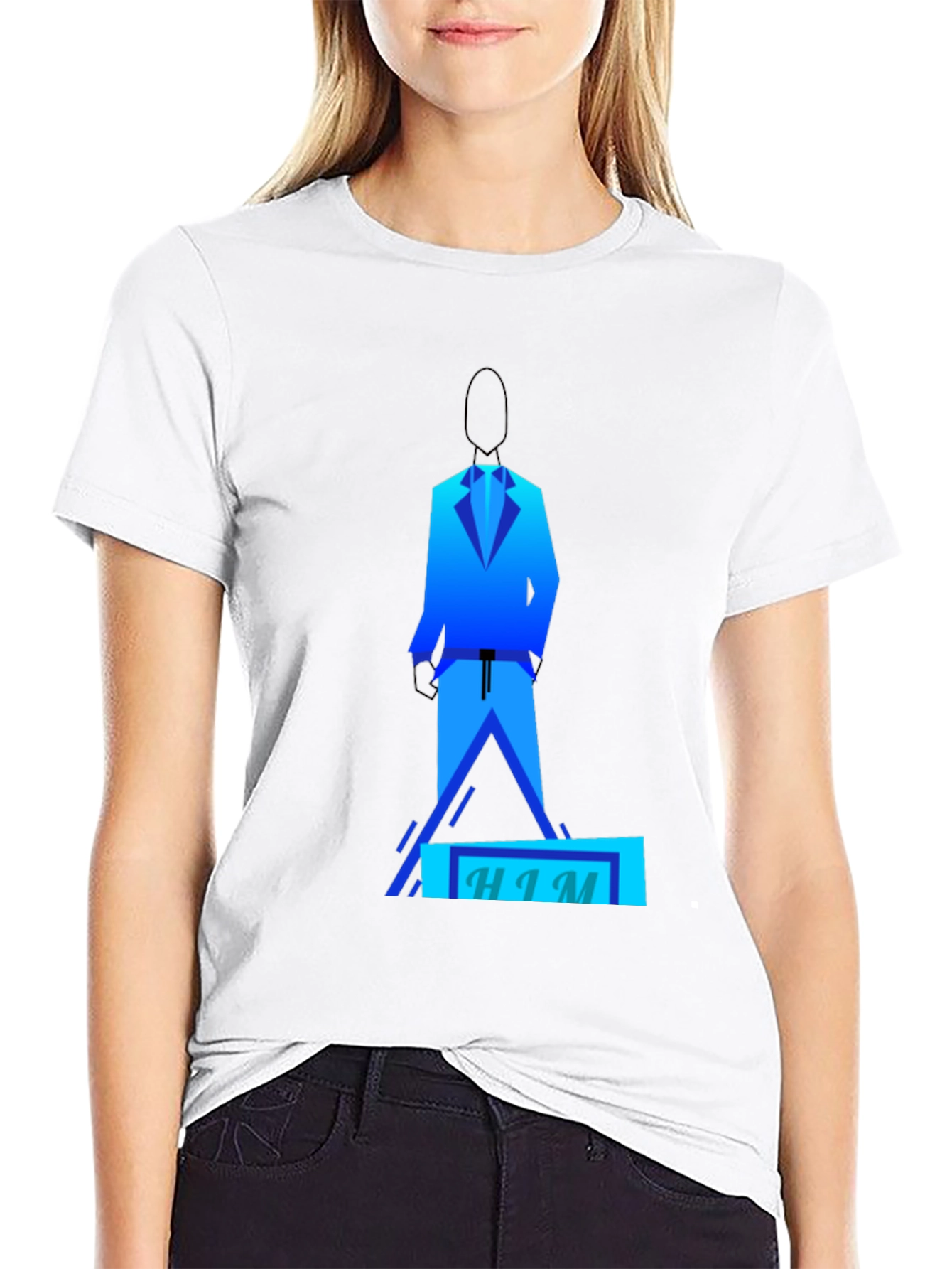 Geometric HIM Graphic Tee - Modern Design - 9