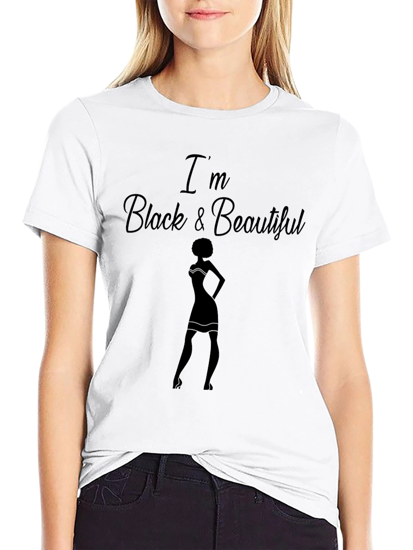 I'm Black and Beautiful Graphic T-Shirt - 9