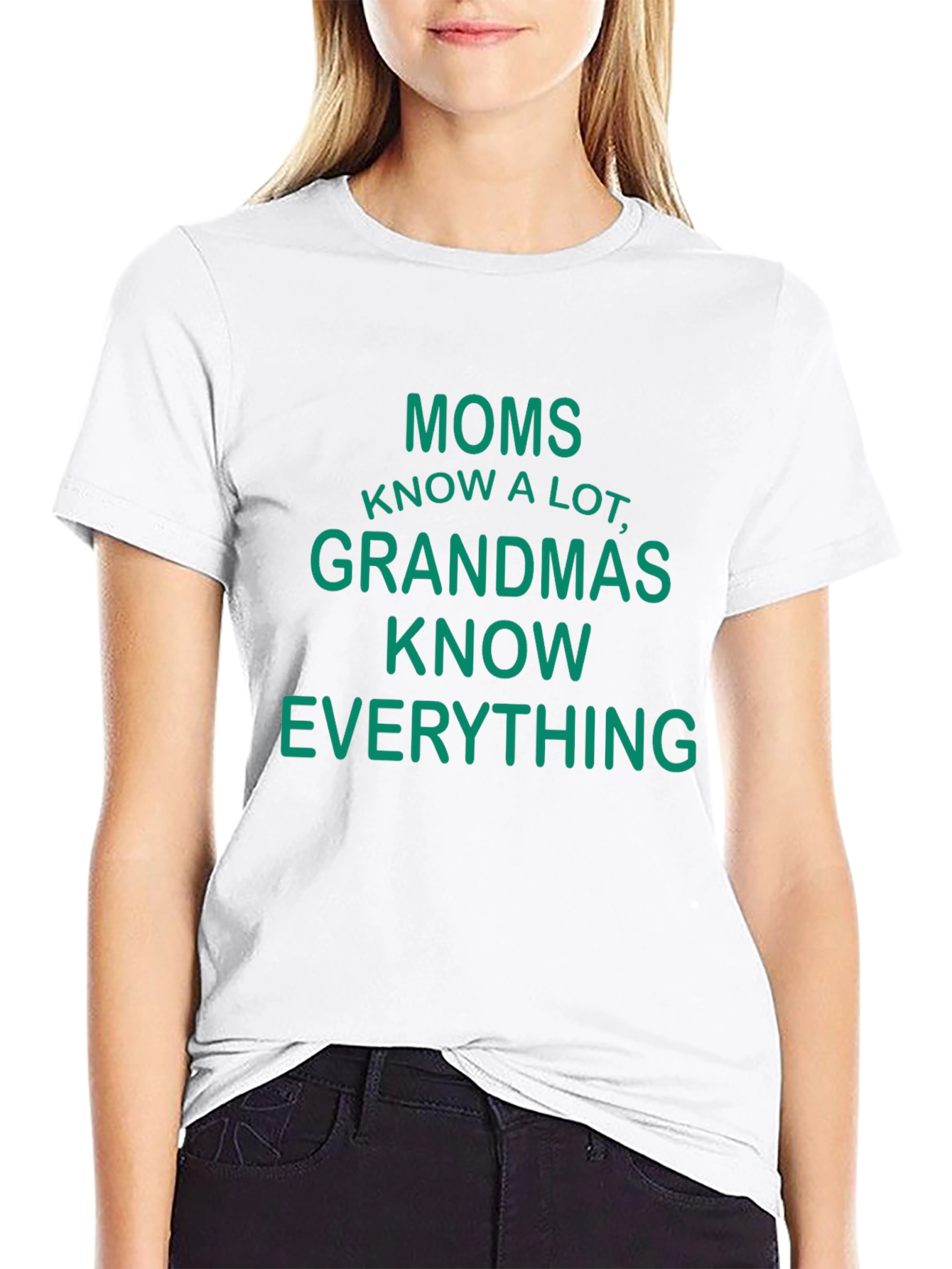 Black Moms Know A Lot Funny Graphic T-Shirt view 9