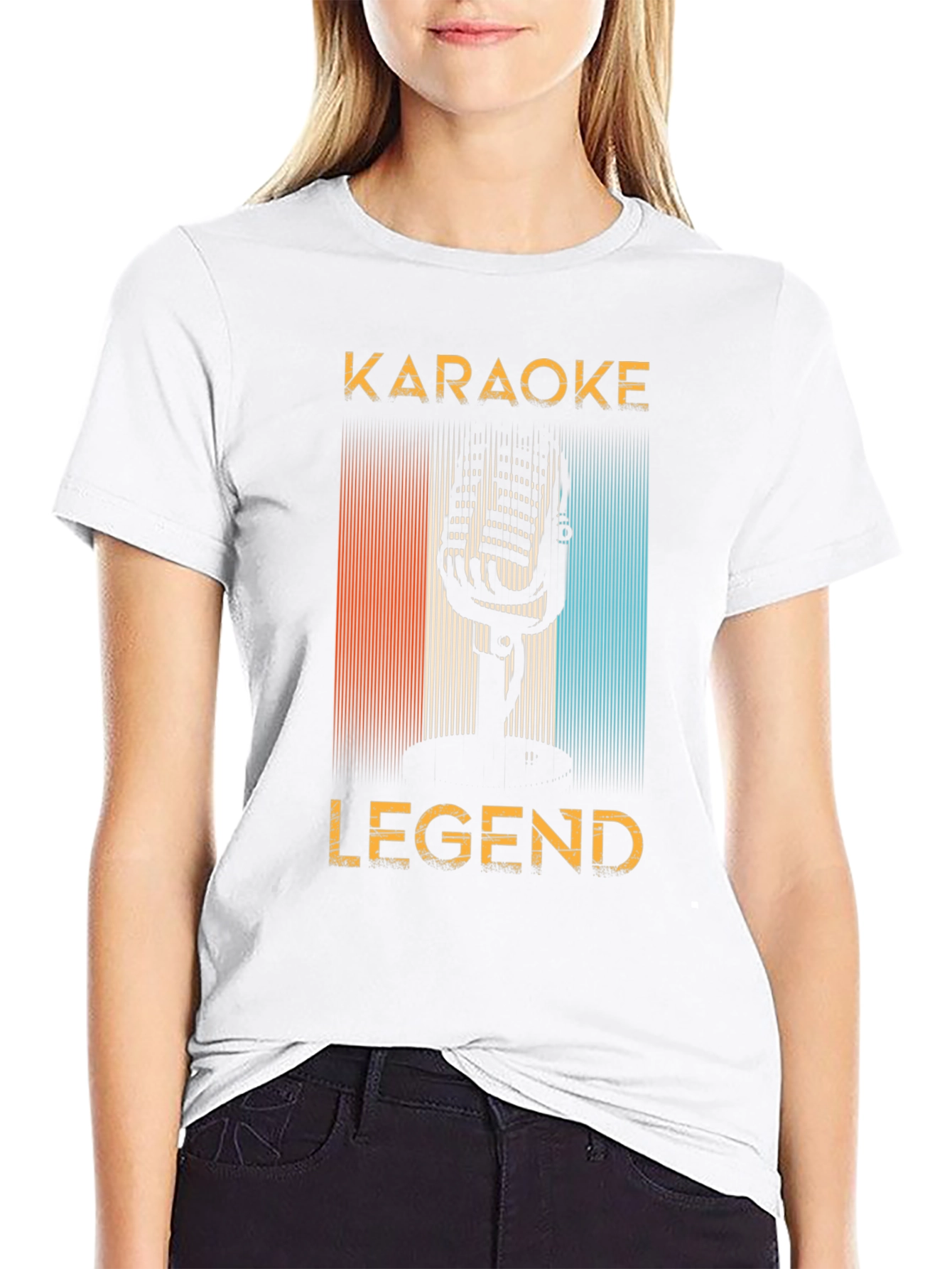 Black Karaoke Legend Graphic Tee view 9