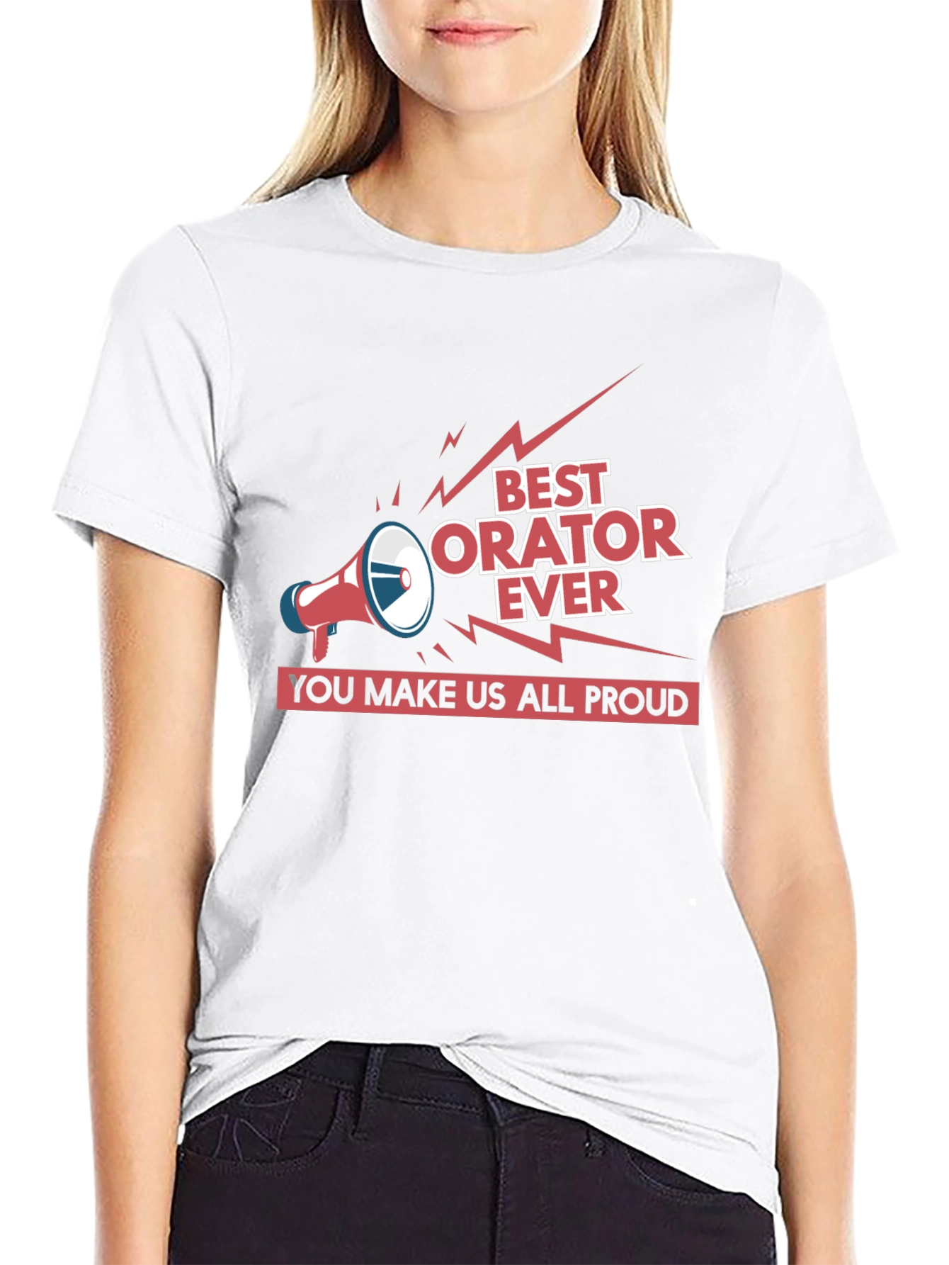 Black Best Orator Ever Graphic T-Shirt view 9