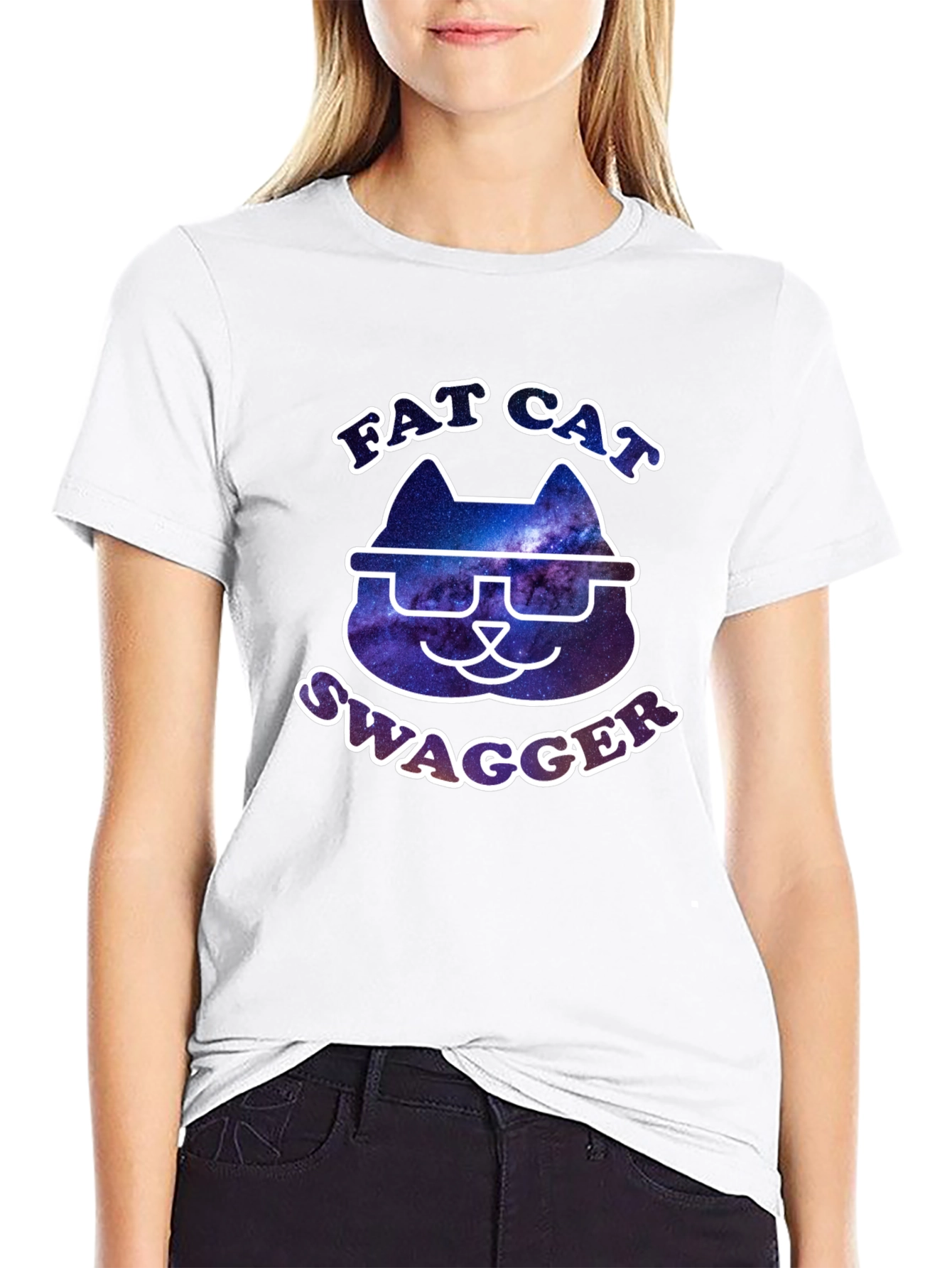 Black Fat Cat Swagger Graphic T-Shirt view 9