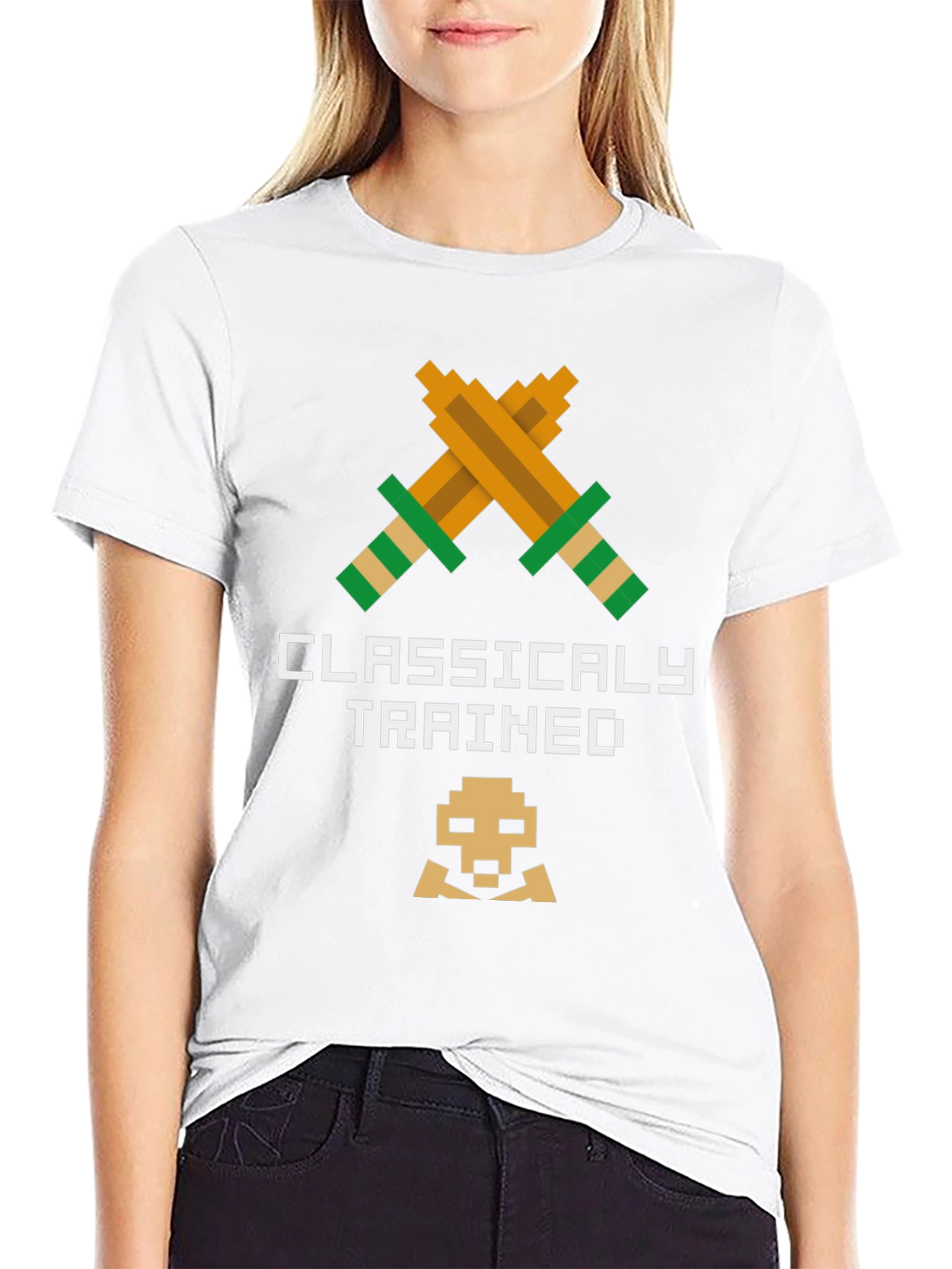 Black Classically Trained Retro Gamer T-Shirt view 9