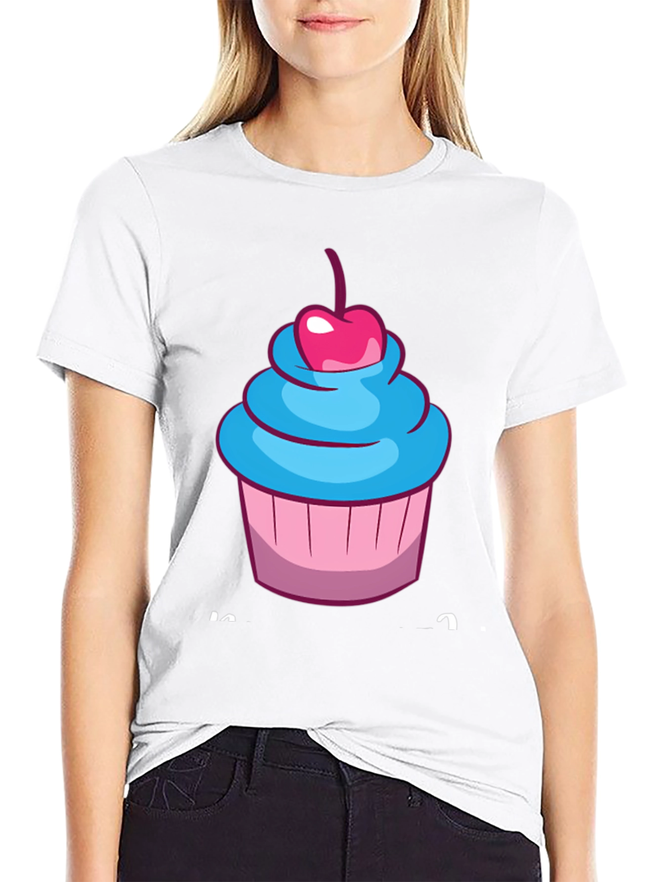 Black Cupcake Graphic T-Shirt - Sweet Tooth Fashion view 9