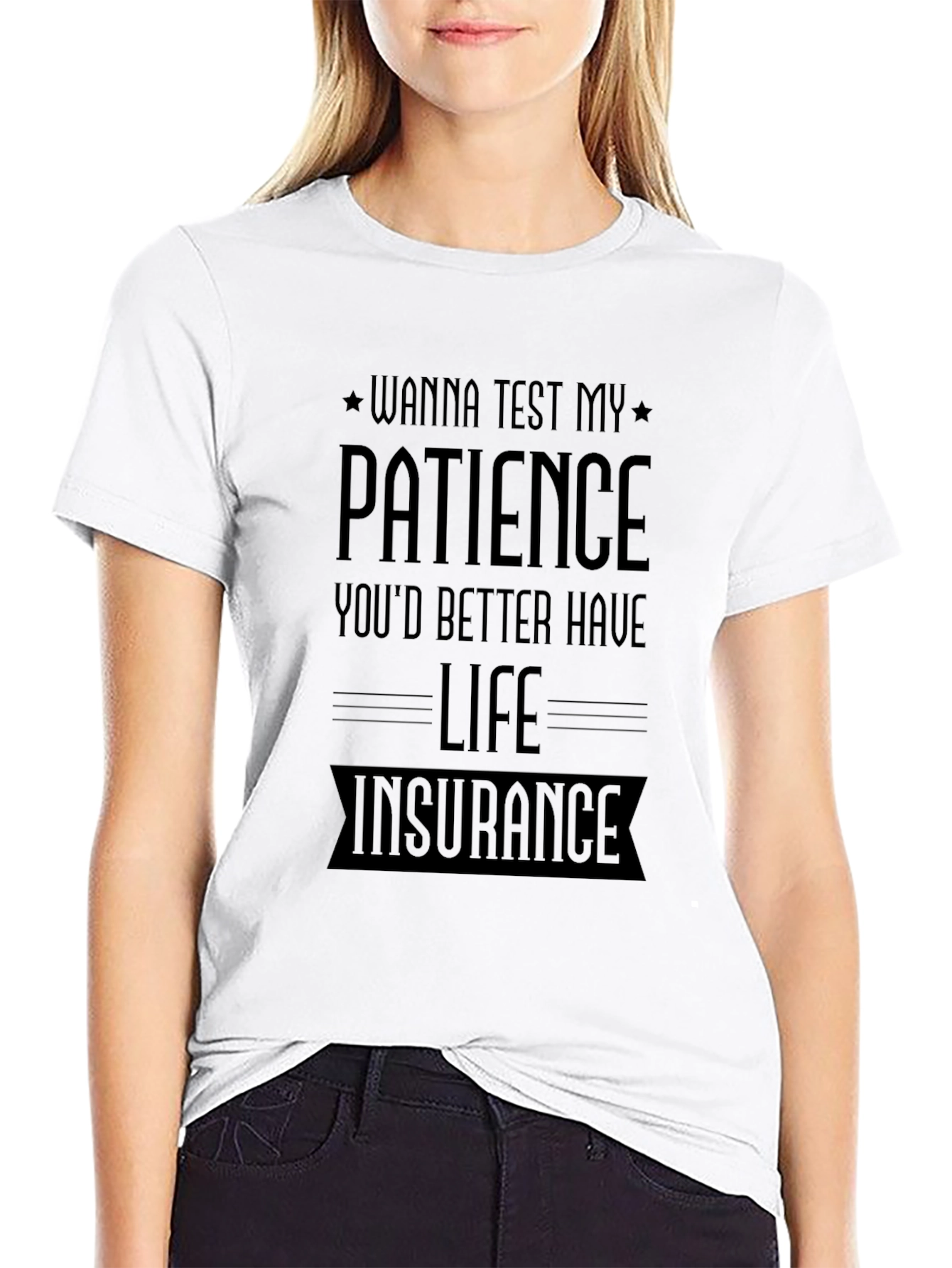 Black Wanna Test My Patience T-Shirt view 9