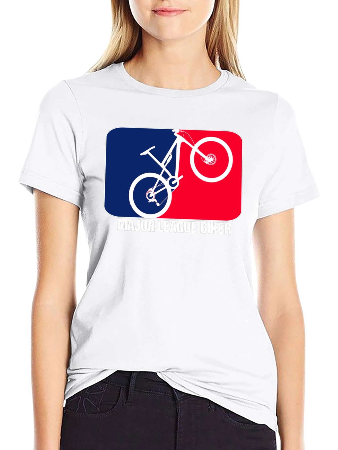 Black Major League Biker T-Shirt - Black Tee view 9