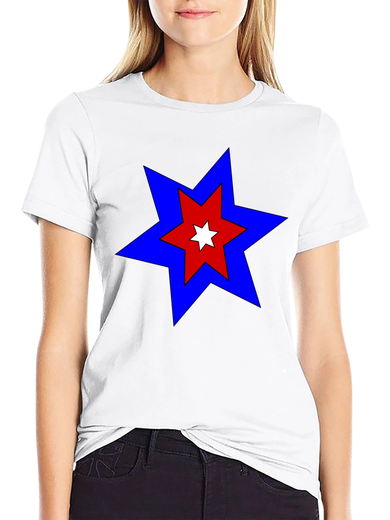 Bold Star Graphic T-Shirt - Casual Comfort - 9