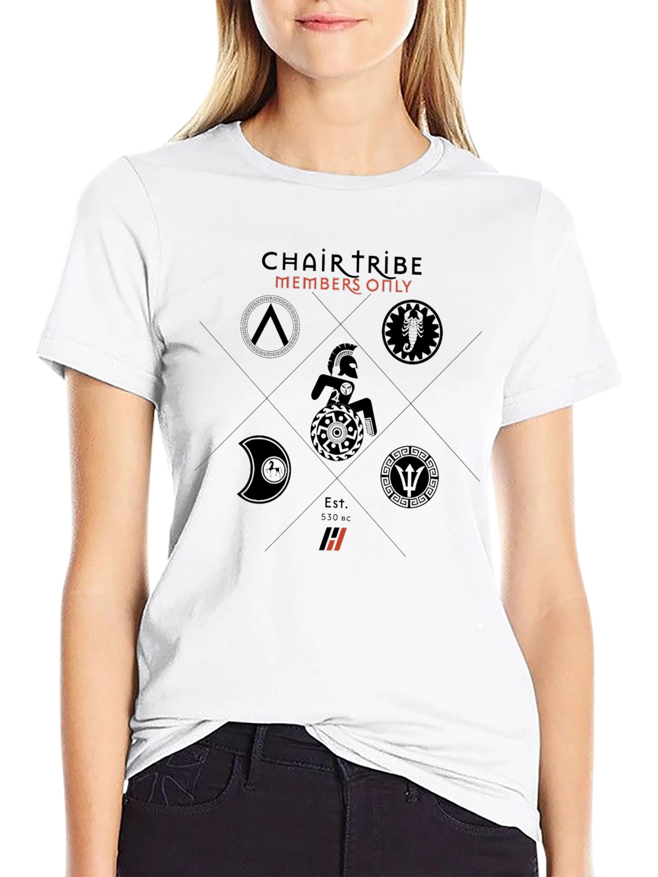 Black Chair Tribe Members Only Black T-Shirt view 9