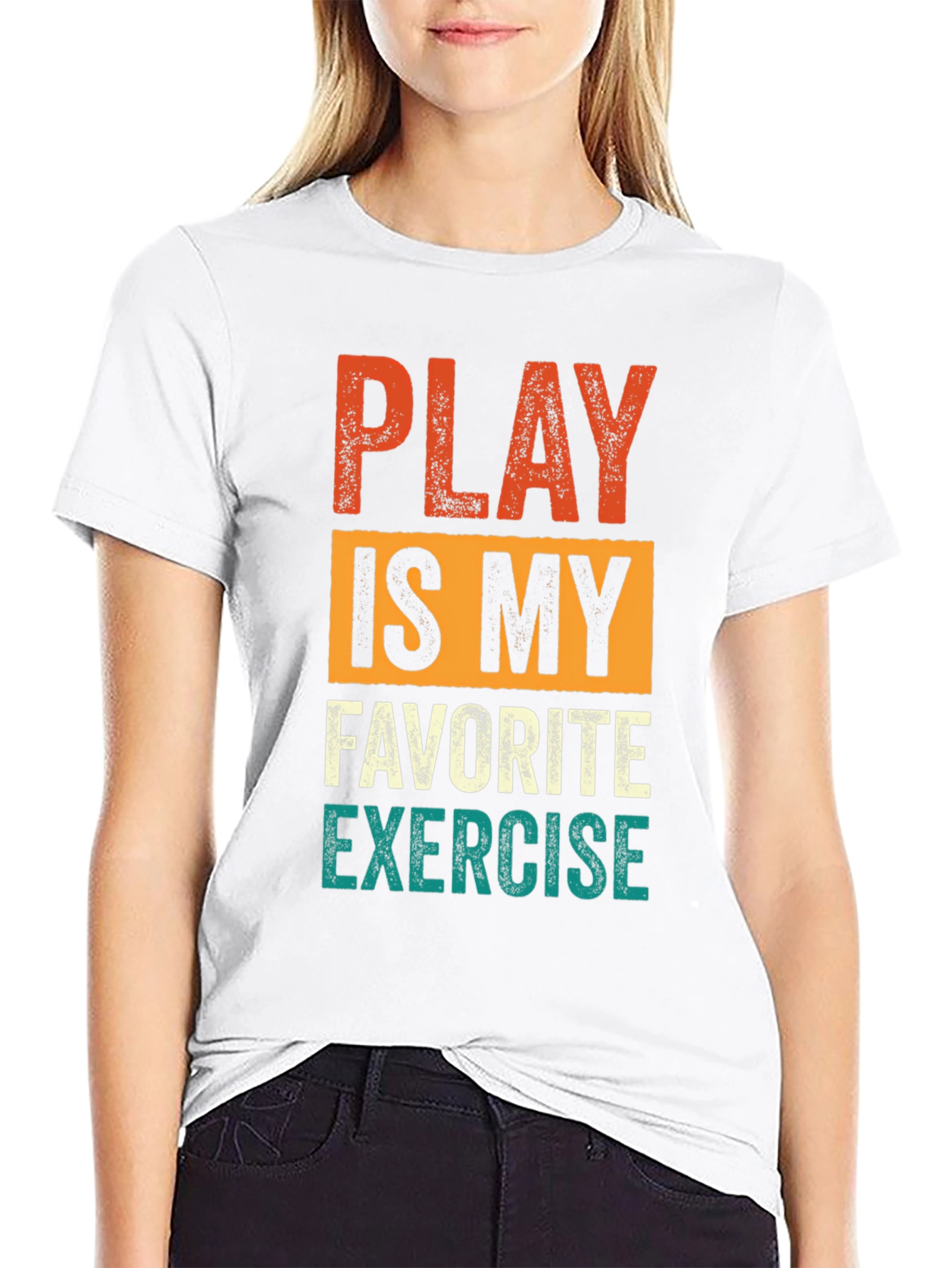 Black Play is My Favorite Exercise Graphic Tee view 9
