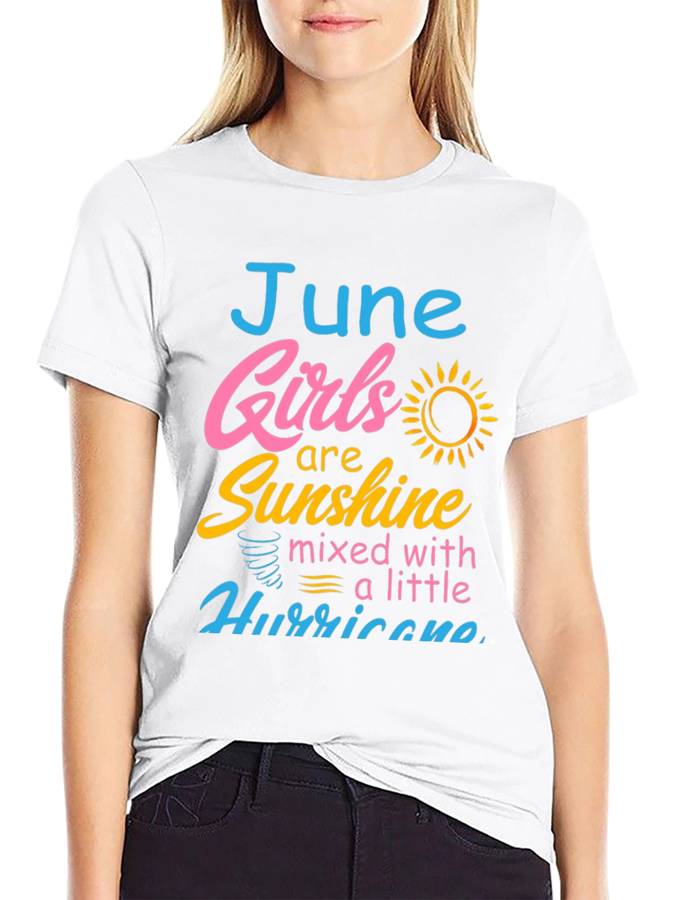 Black June Girls Sunshine Hurricane Graphic Tee view 9
