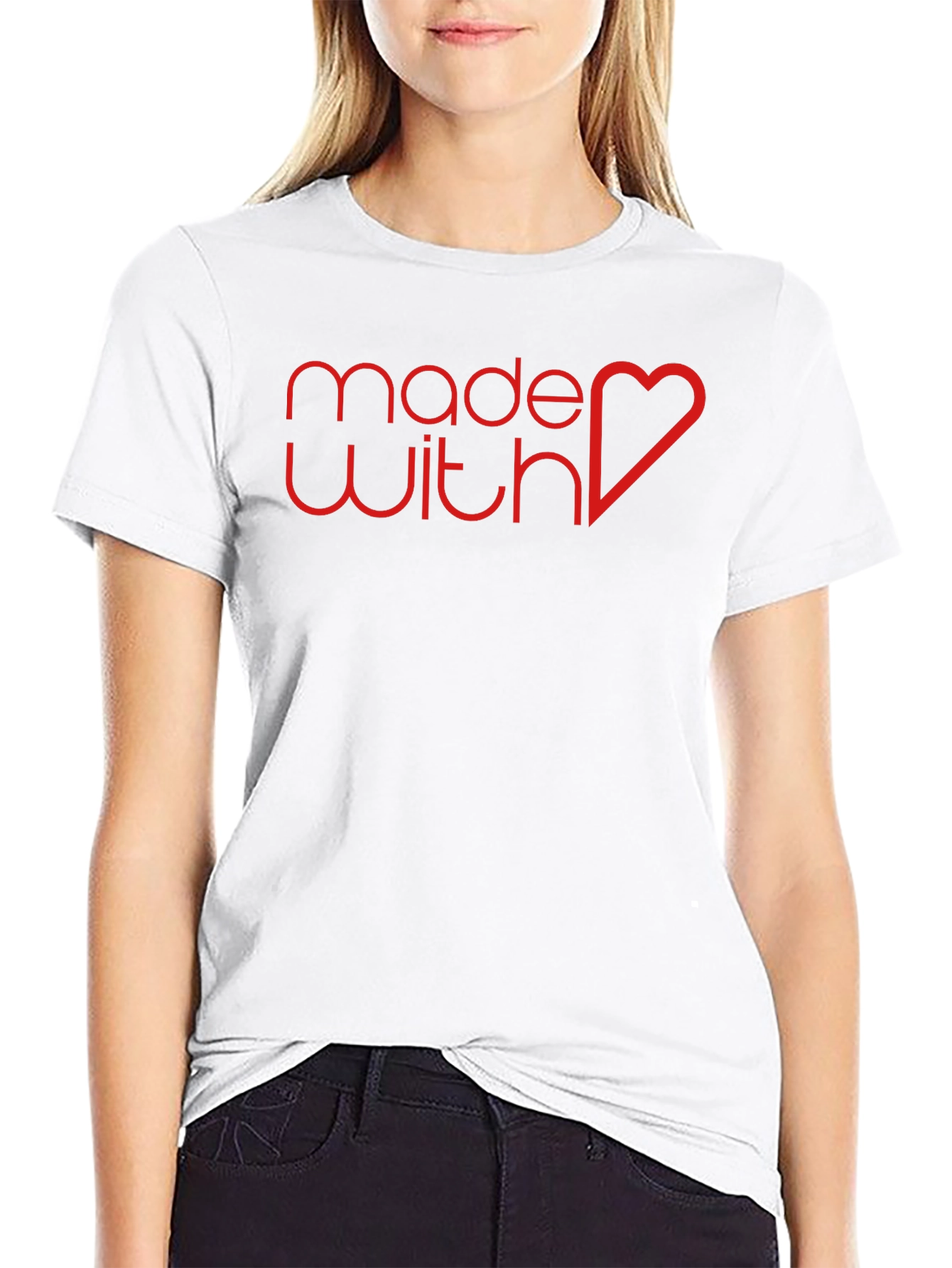 Black Made With Love Graphic Tee - Stylish Unisex T-Shirt view 9