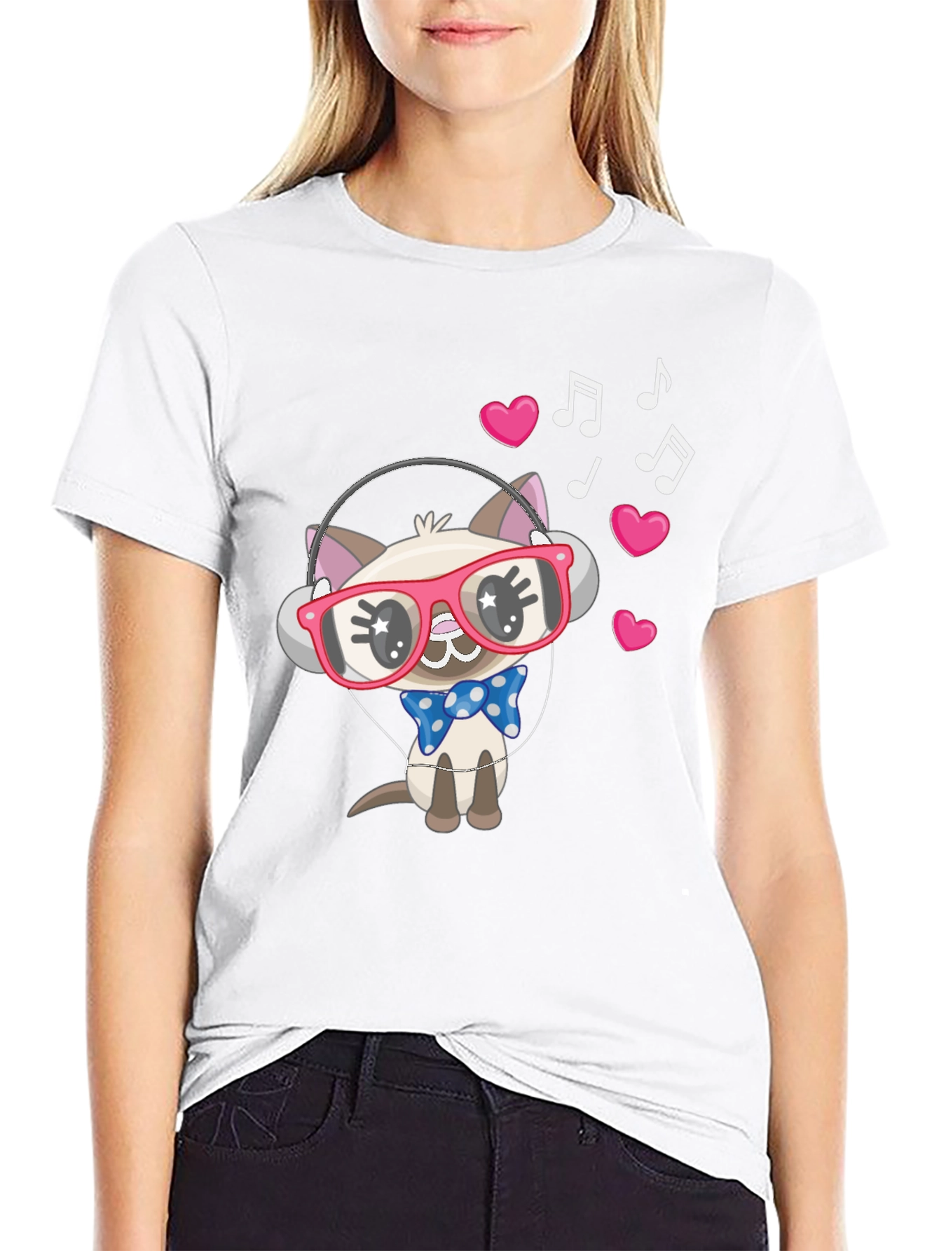 Black Cool Cat T-Shirt view 9