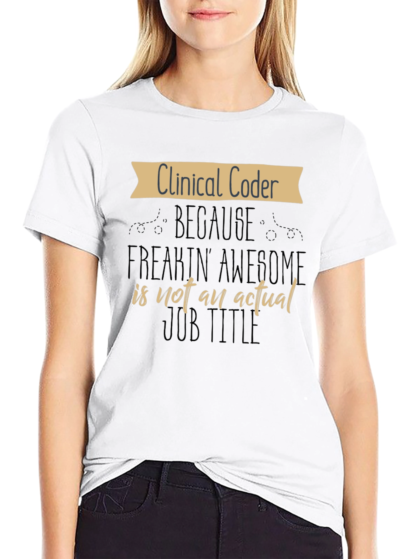Black Clinical Coder Graphic T-Shirt view 9