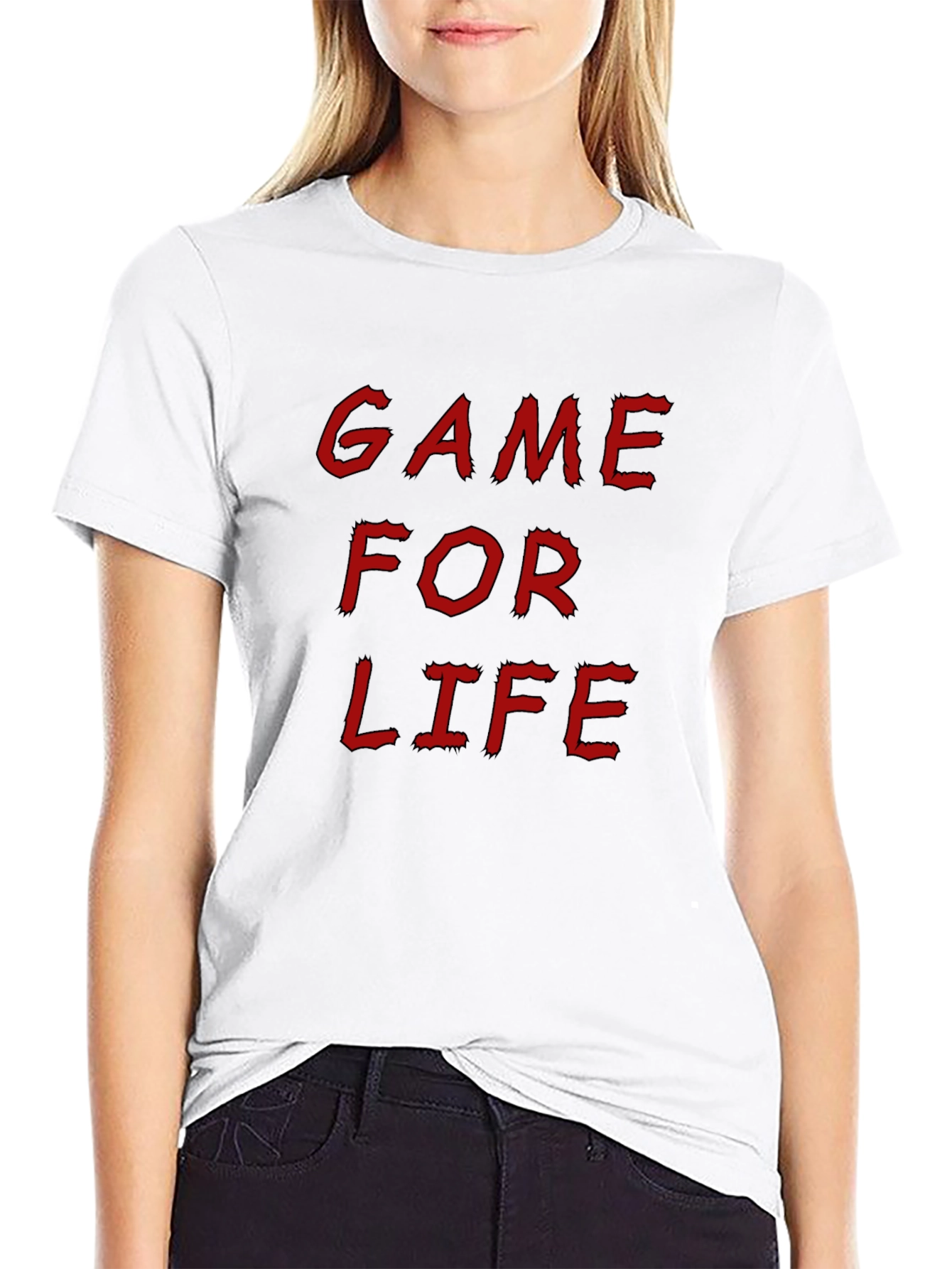 Black Game For Life Graphic Tee view 9