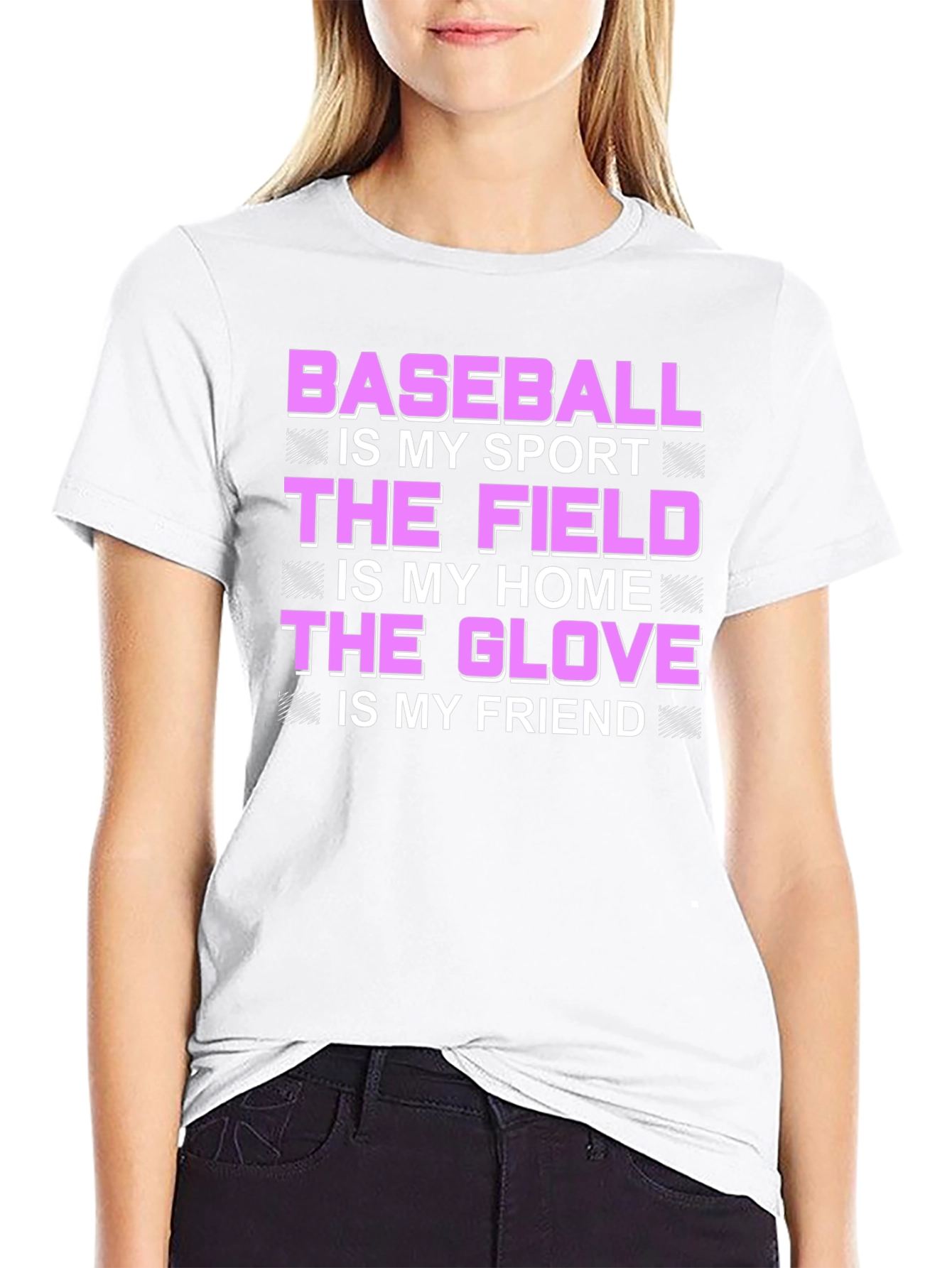 Black Baseball is My Sport T-Shirt view 9