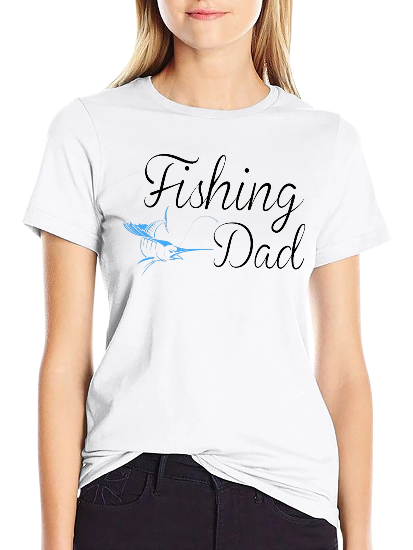 Black Fishing Dad T-Shirt - Stylish Angler Gift view 9