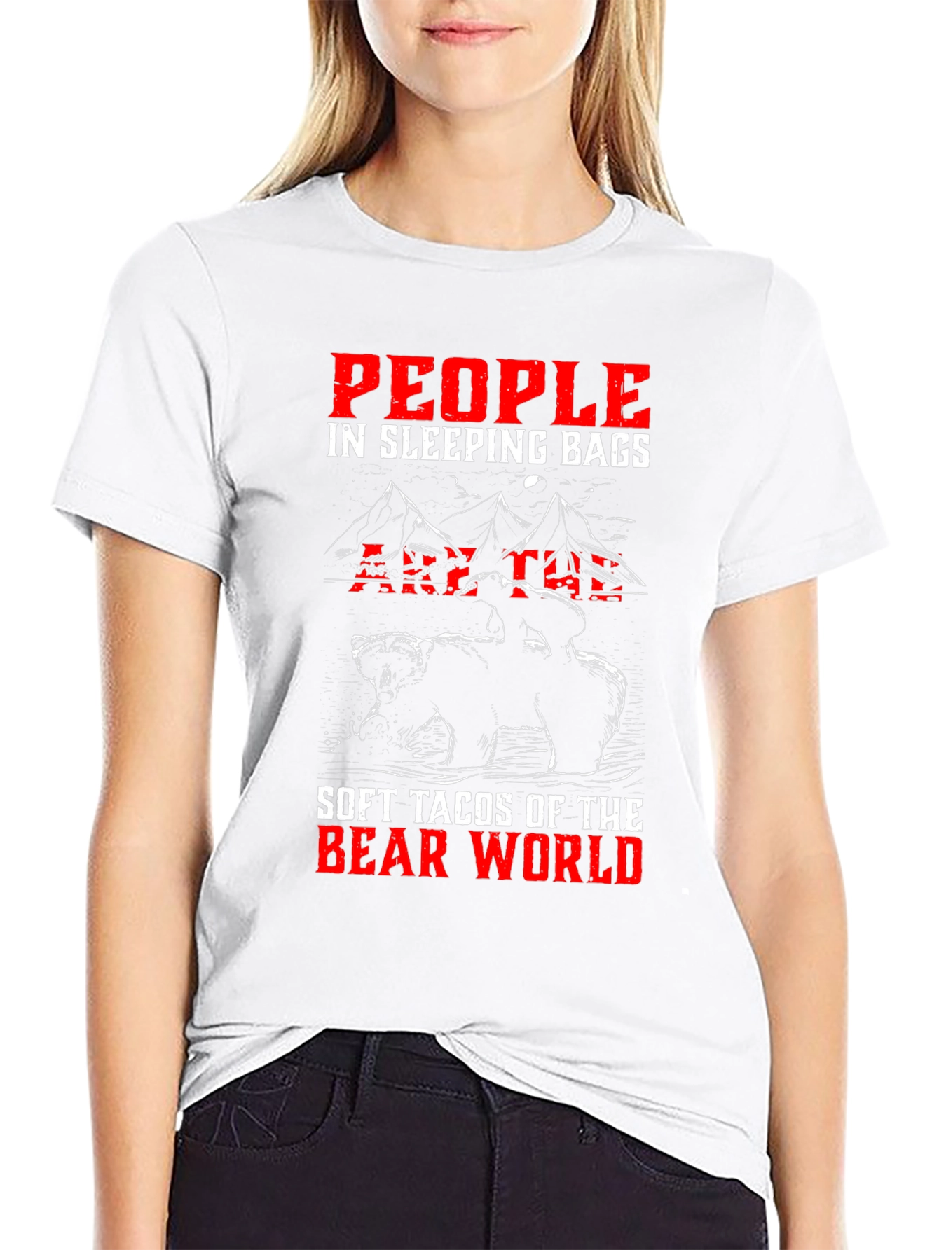 Black Bear World Sleeping Bag T-Shirt view 9