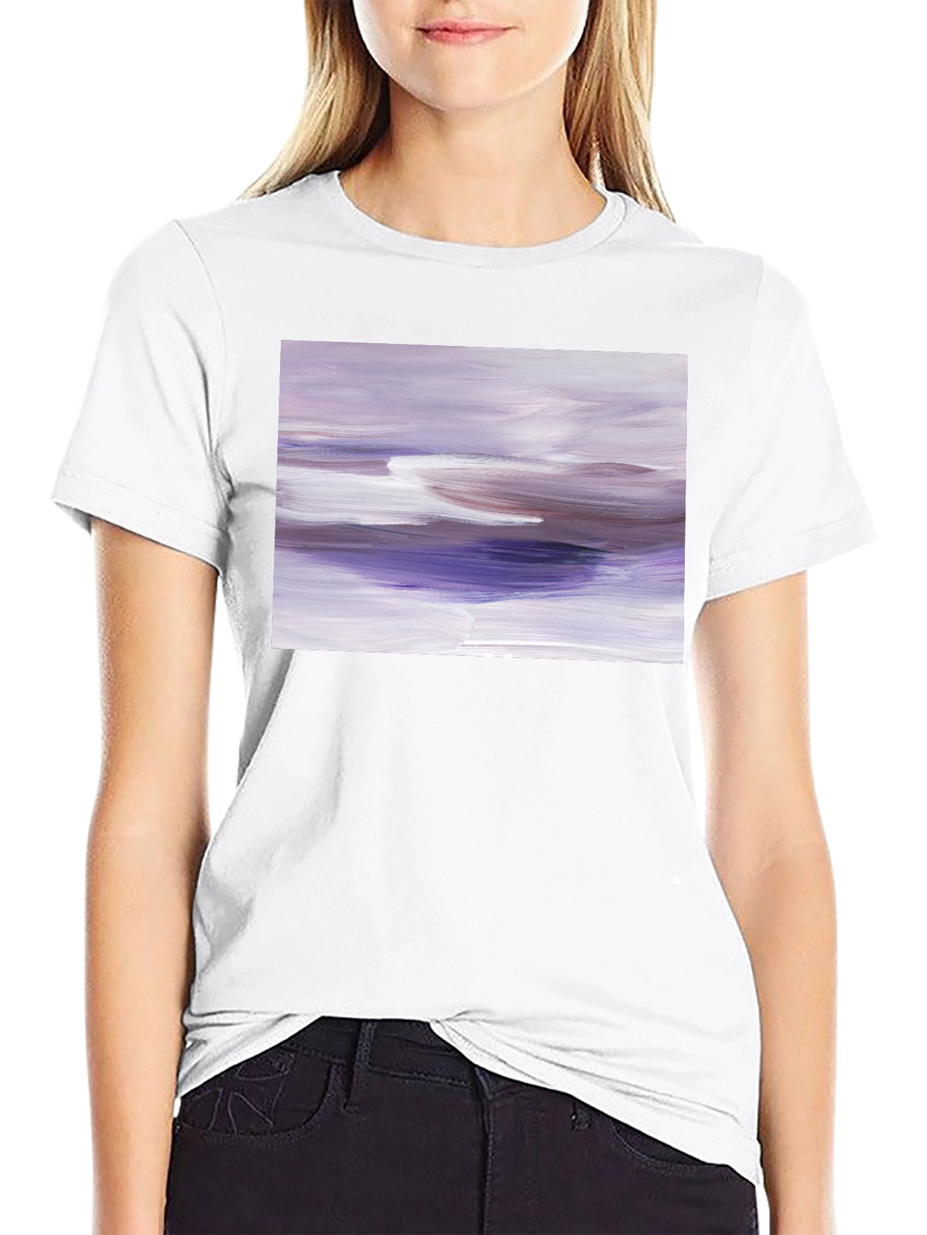Black Abstract Art Graphic Tee - Modern Comfort view 9