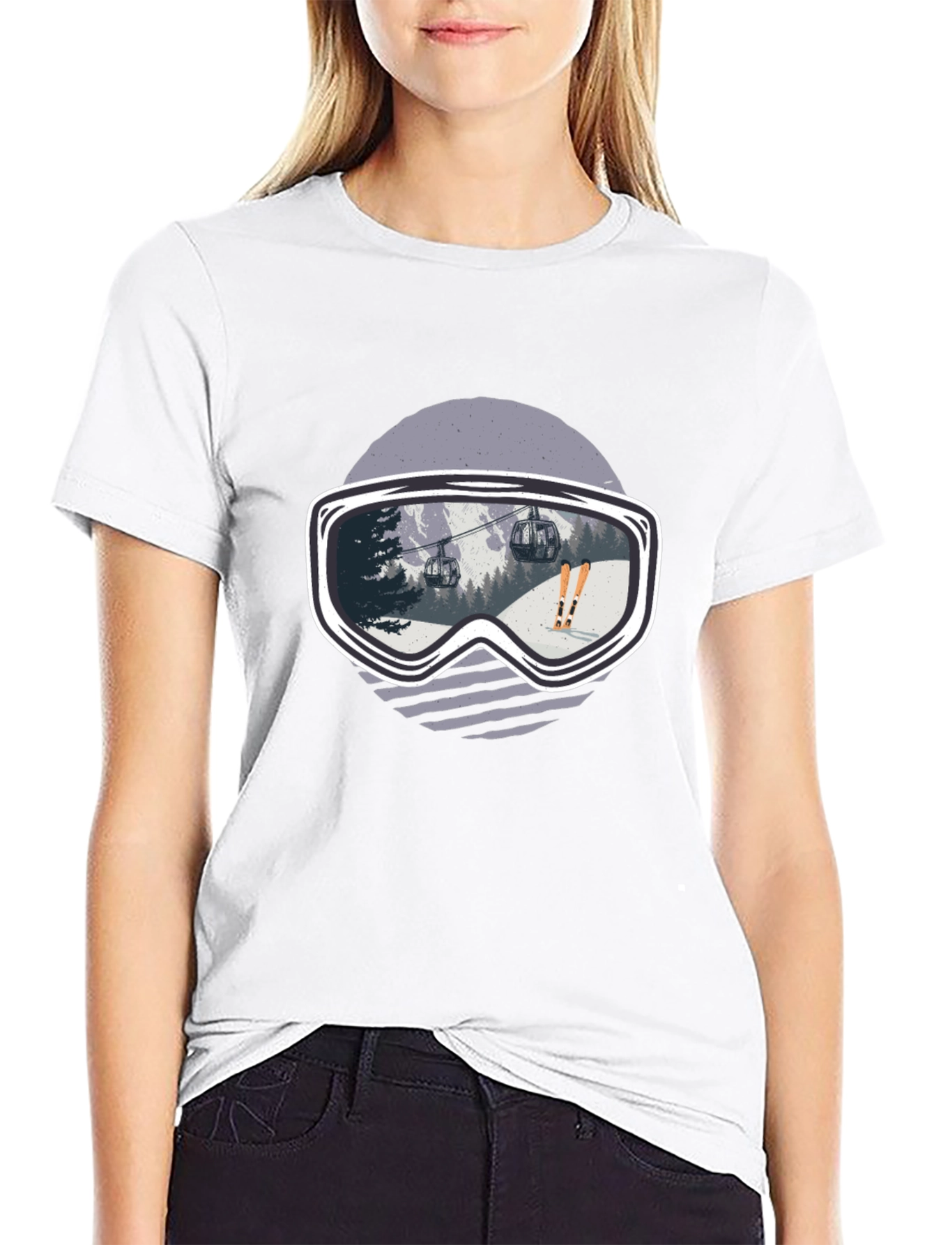 Ski Goggles Graphic Tee - Black - 9