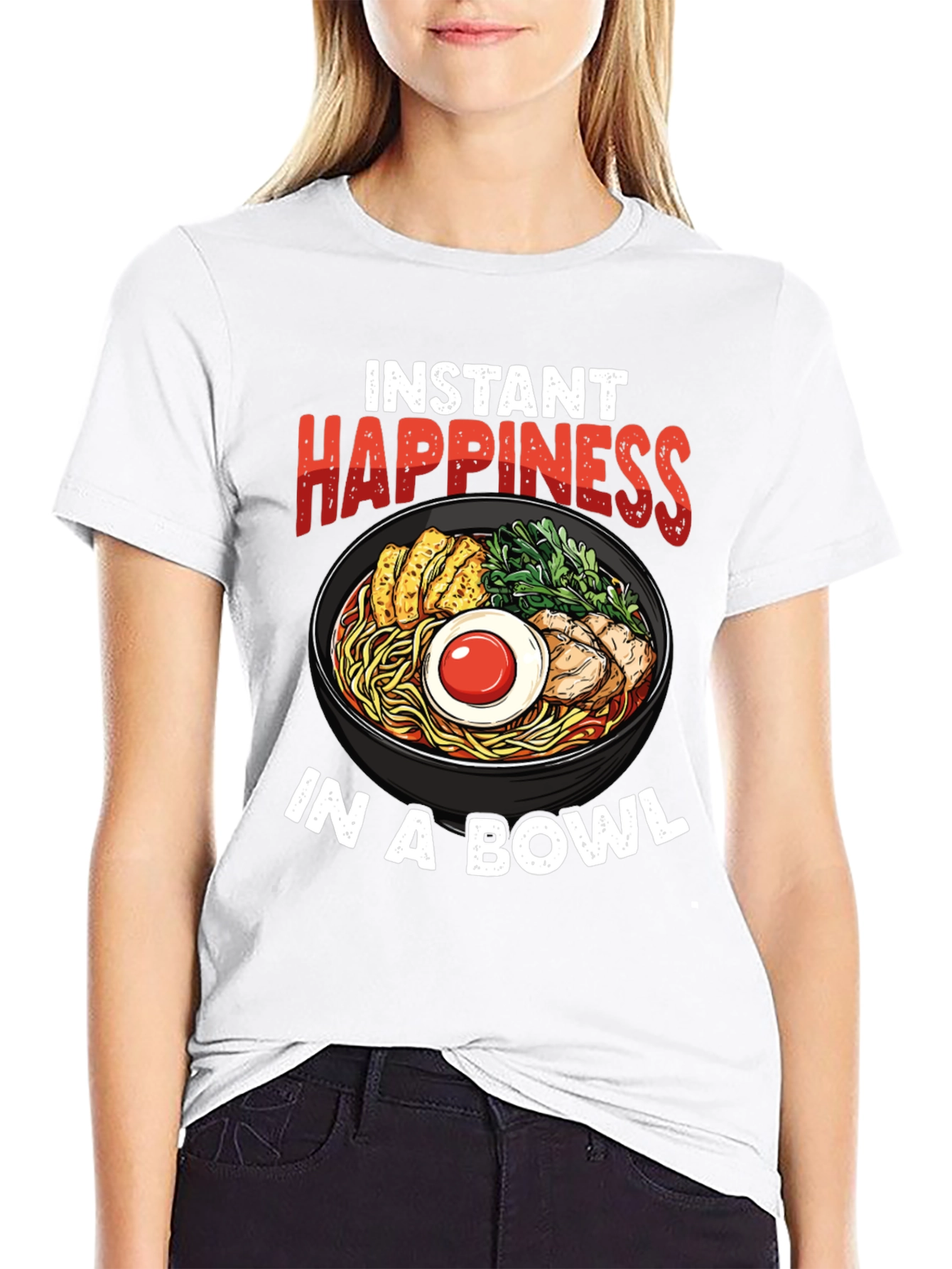 Instant Happiness Ramen Bowl Graphic Tee - 9