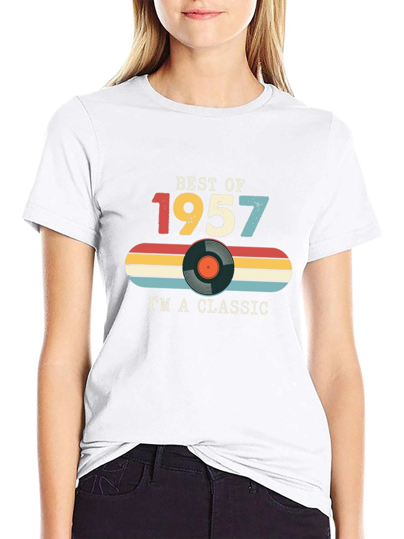 Black Best of 1957 Classic T-Shirt view 9