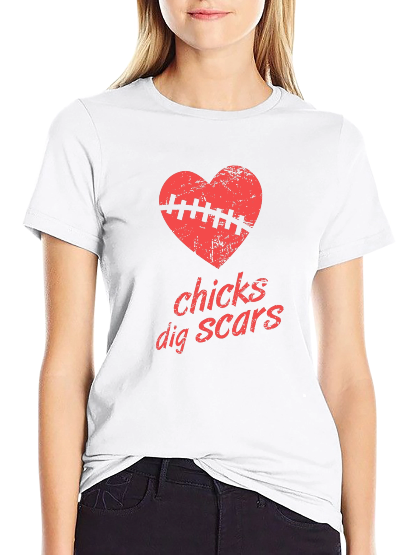 Black Chicks Dig Scars Graphic Tee - Mens Black T-Shirt view 9