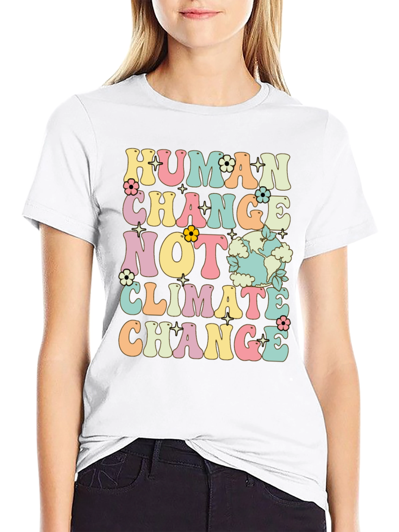 Human Change Tee - Earth Day T-Shirt - 9
