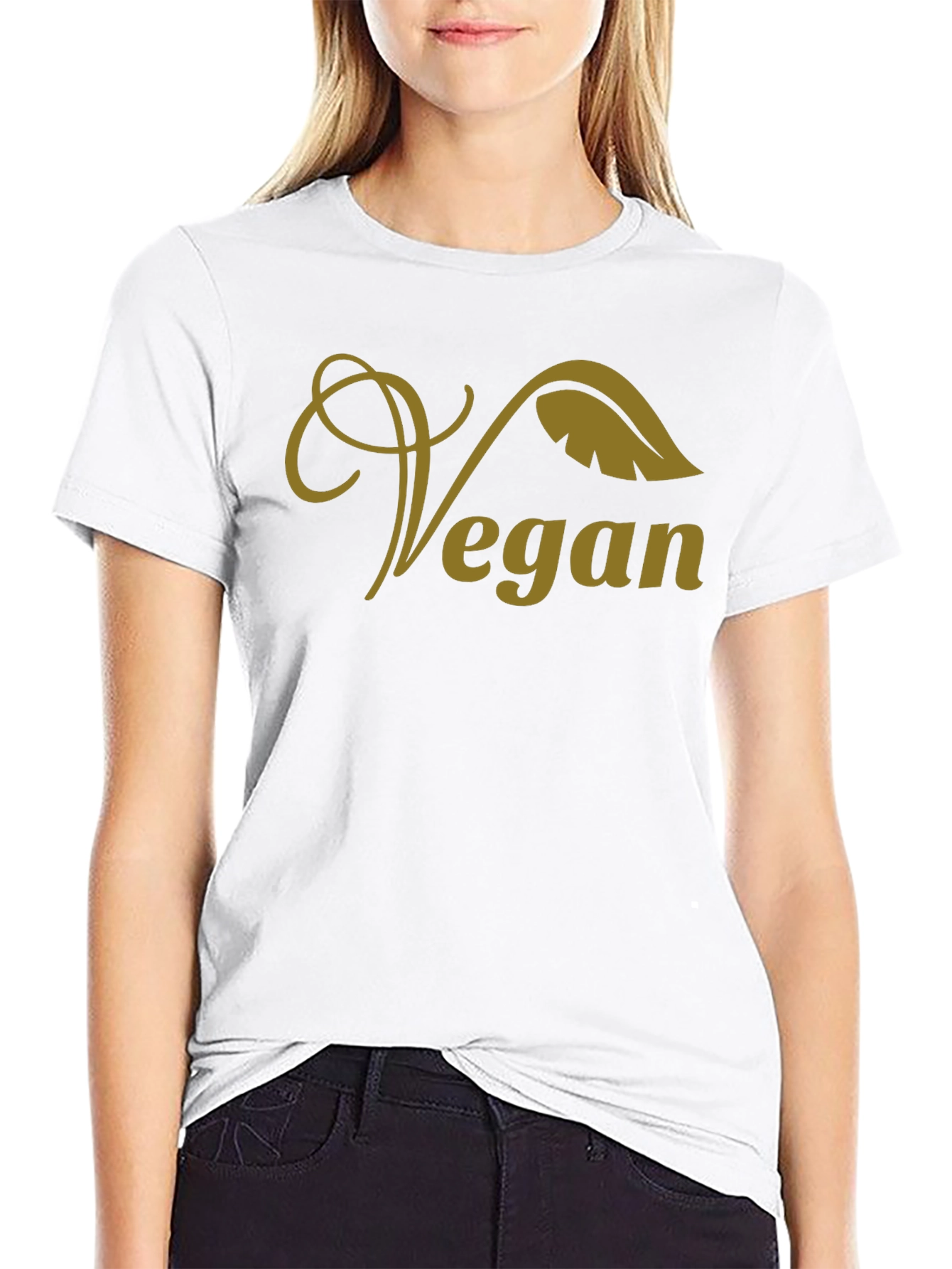 Black Vegan T-Shirt - Stylish Plant-Based Fashion view 9