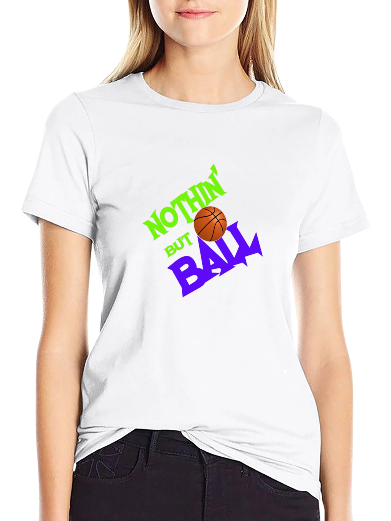 Black Nothin' But Ball Graphic Tee - Black Cotton view 9