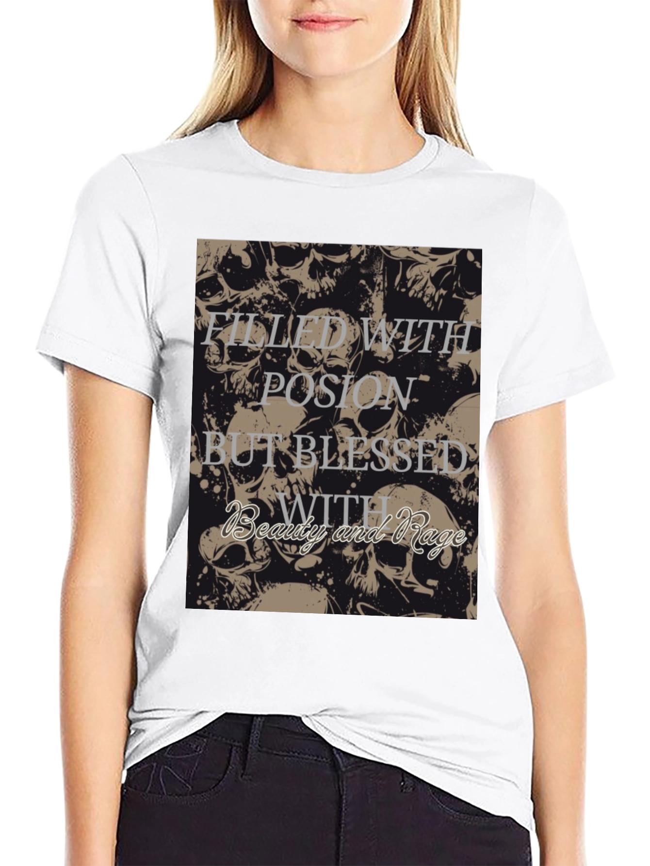 Skull Filled With Rage T-Shirt - 9
