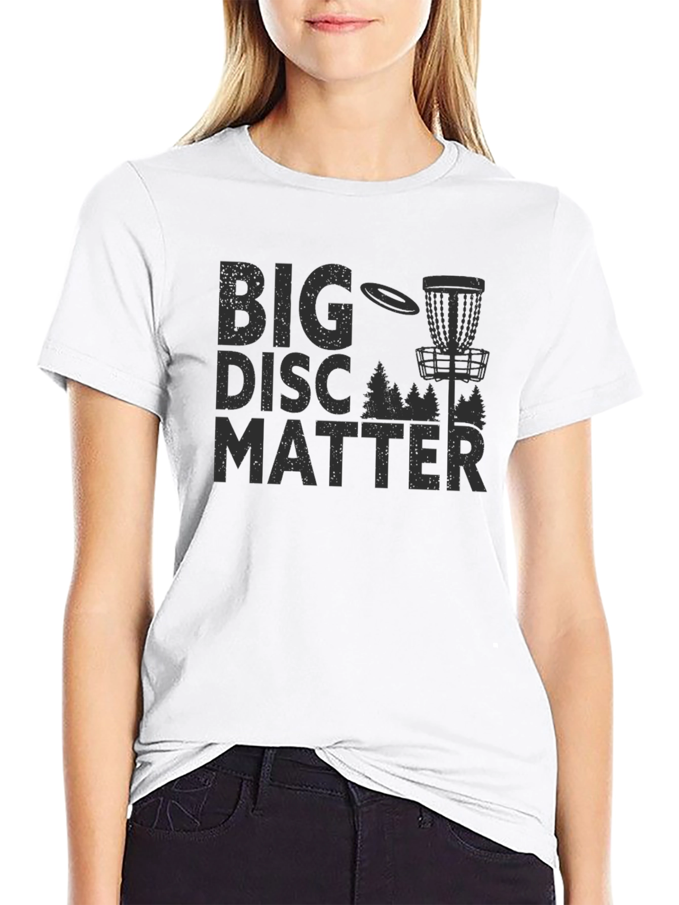 Black Big Disc Matter Graphic Tee - Ultimate Frisbee Apparel view 9