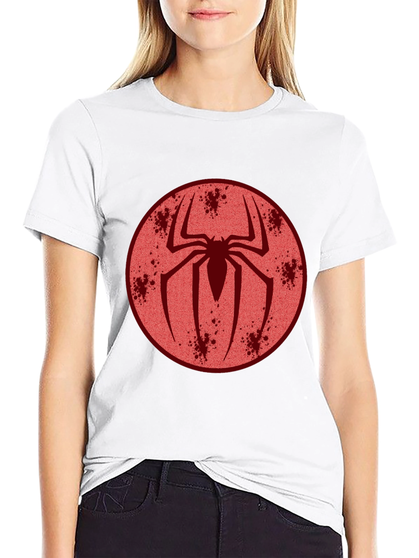 Black Spider Emblem Graphic Tee - Soft Cotton Comfort view 9