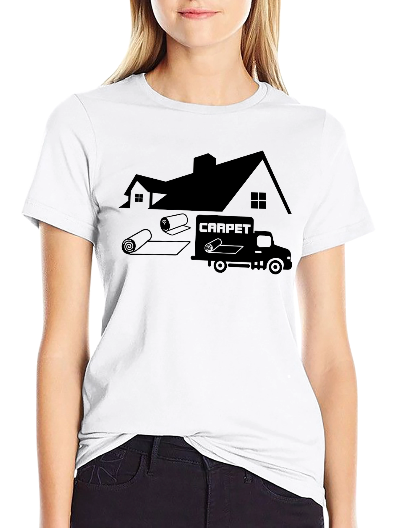 Black Carpet Installation Services T-Shirt view 9