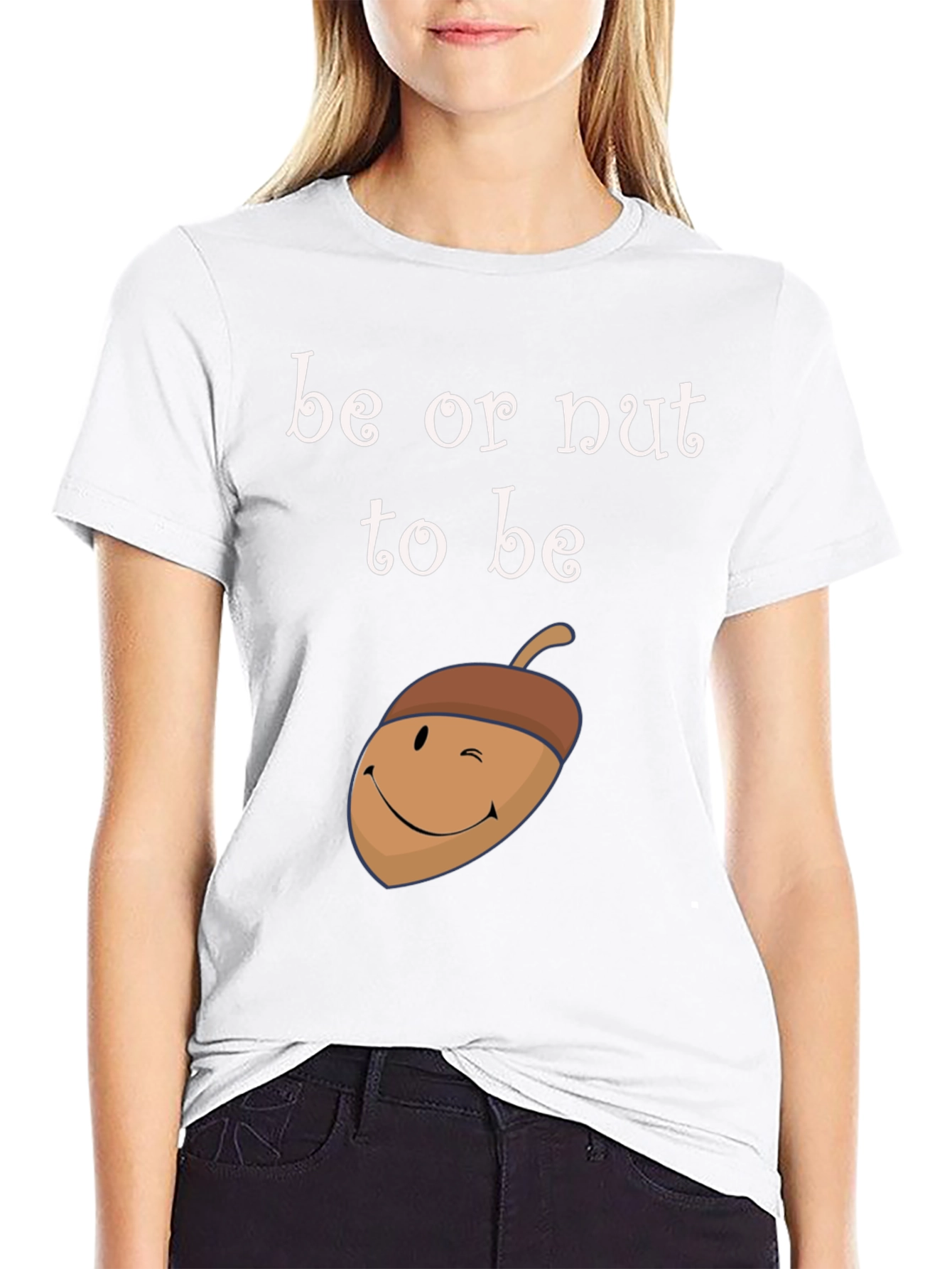 Black Be or Nut to Be Graphic Tee view 9