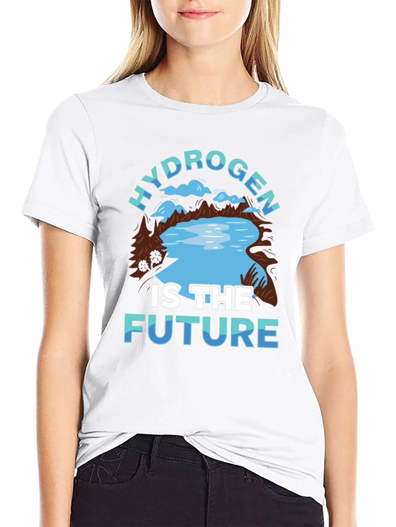 Black Hydrogen is The Future T-Shirt view 9