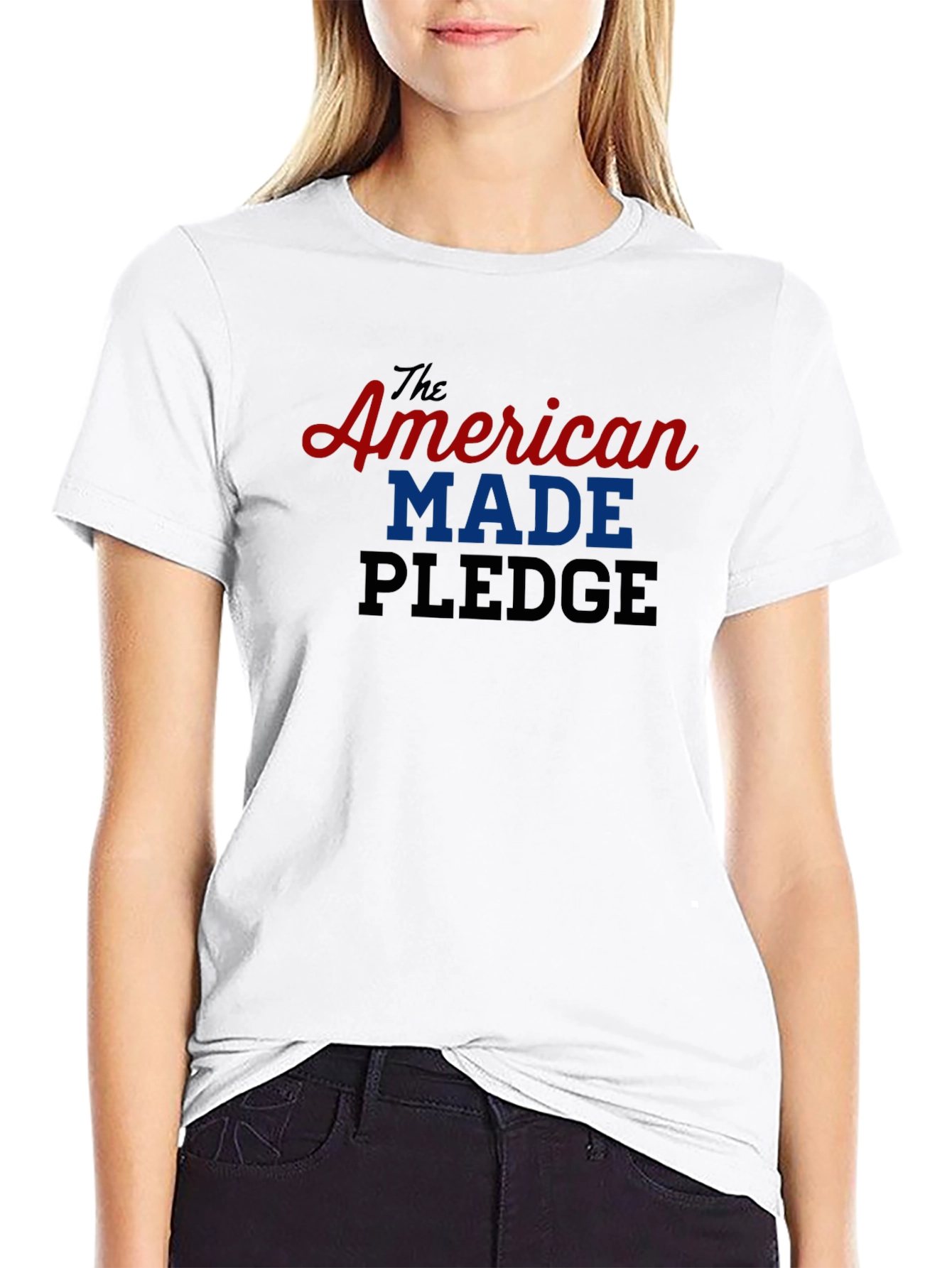 Black American Made Pledge Graphic Tee - Patriotic Pride view 9