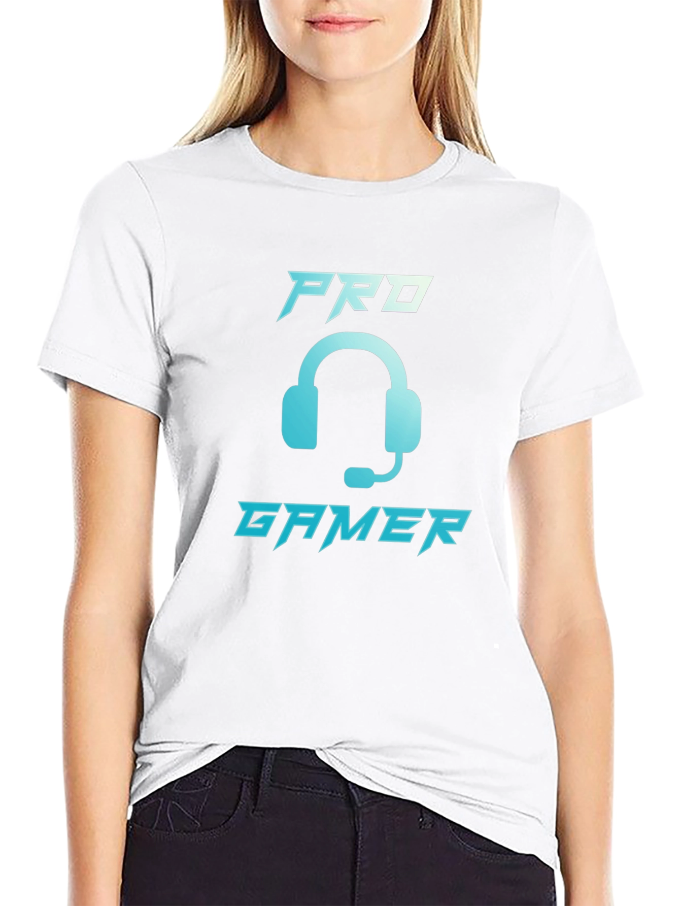 Black Pro Gamer Graphic T-Shirt - Black Cotton Tee view 9