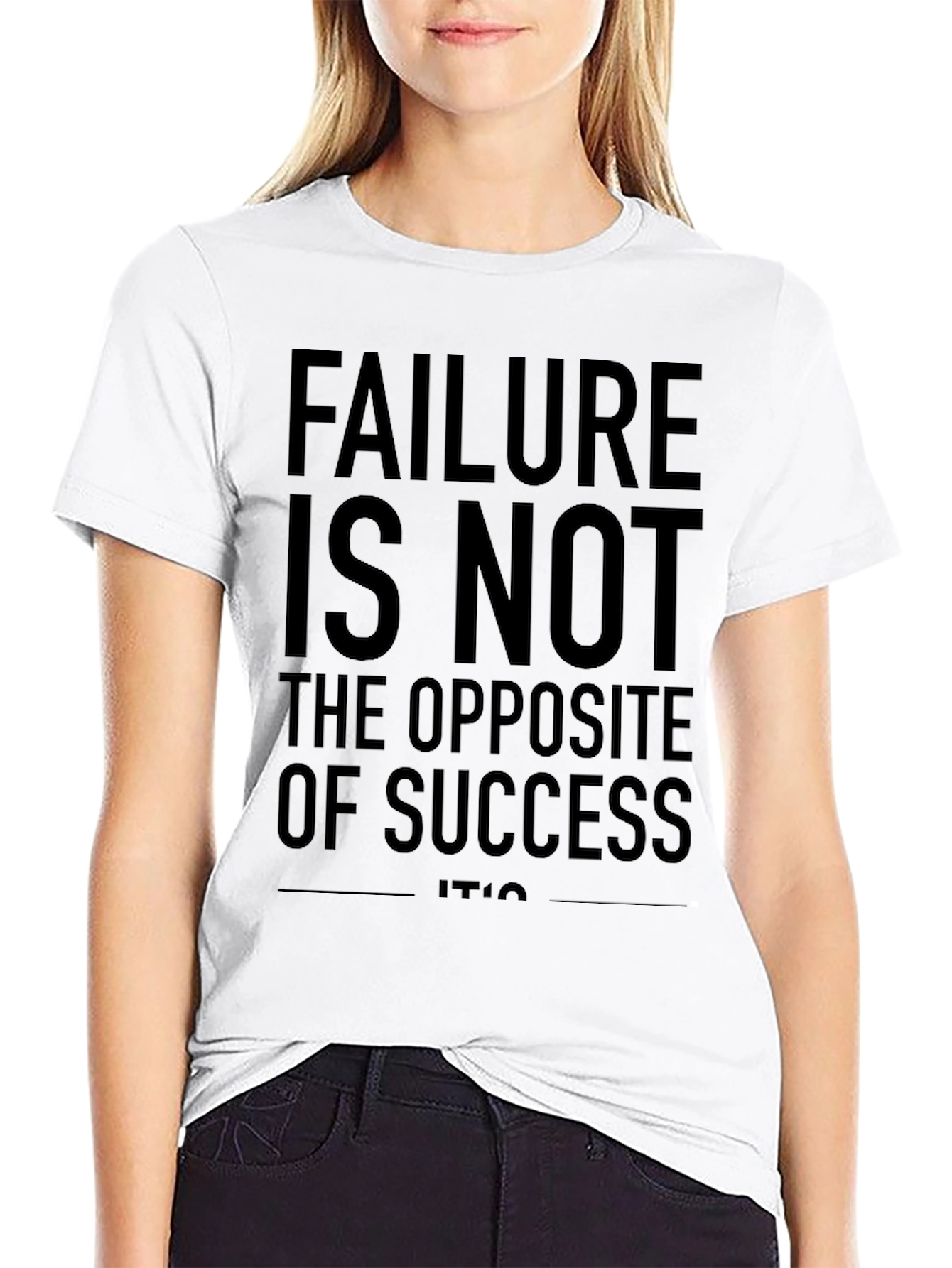 Black Failure is Not Opposite of Success T-Shirt view 9
