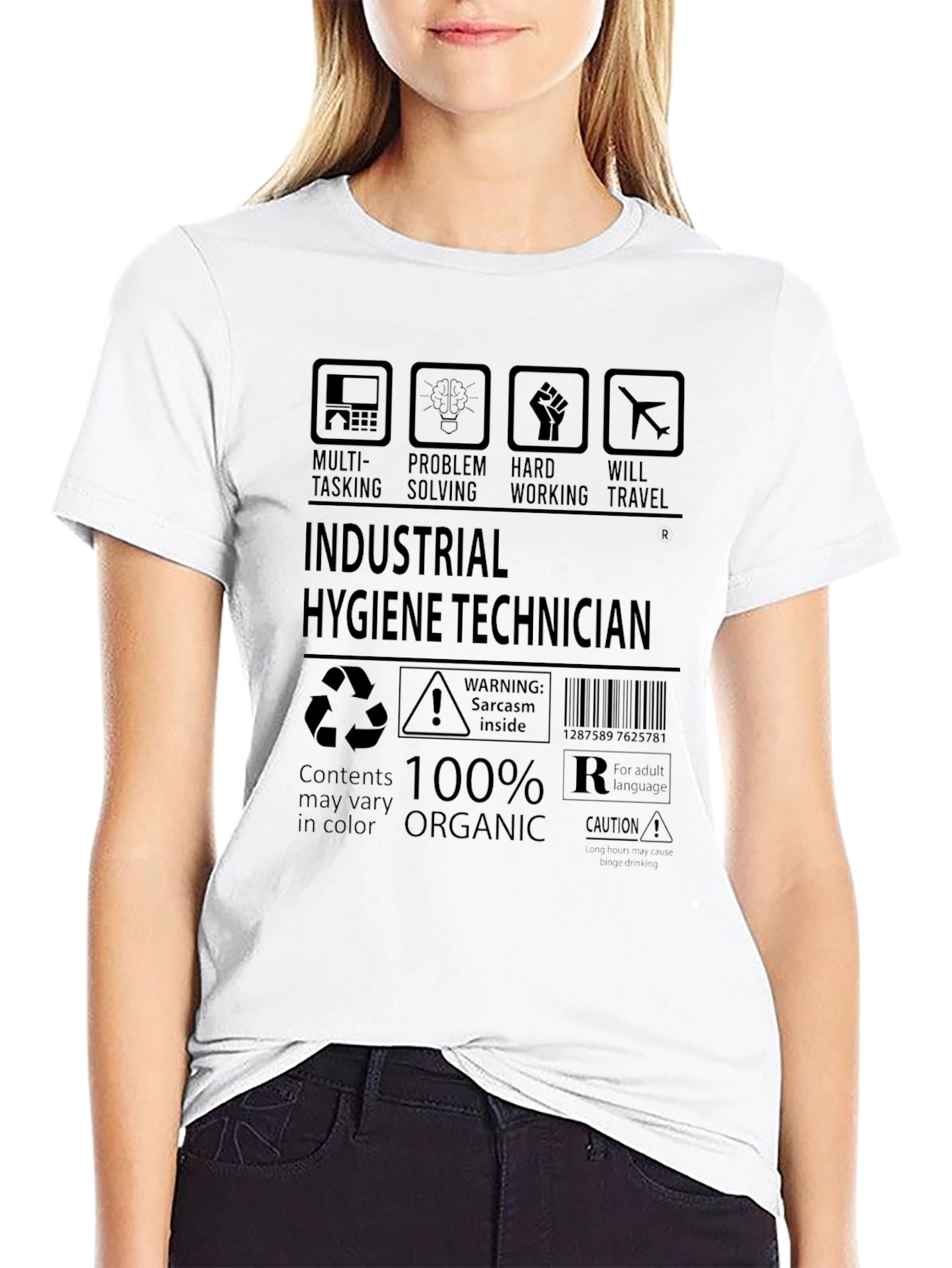 Black Industrial Hygiene Technician T-Shirt view 9