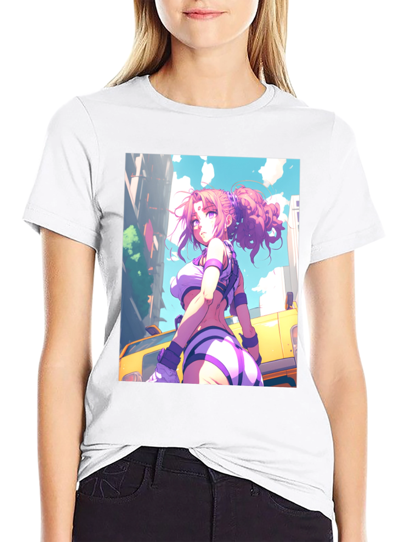 Anime Girl Graphic Tee - Stylish Streetwear - 9
