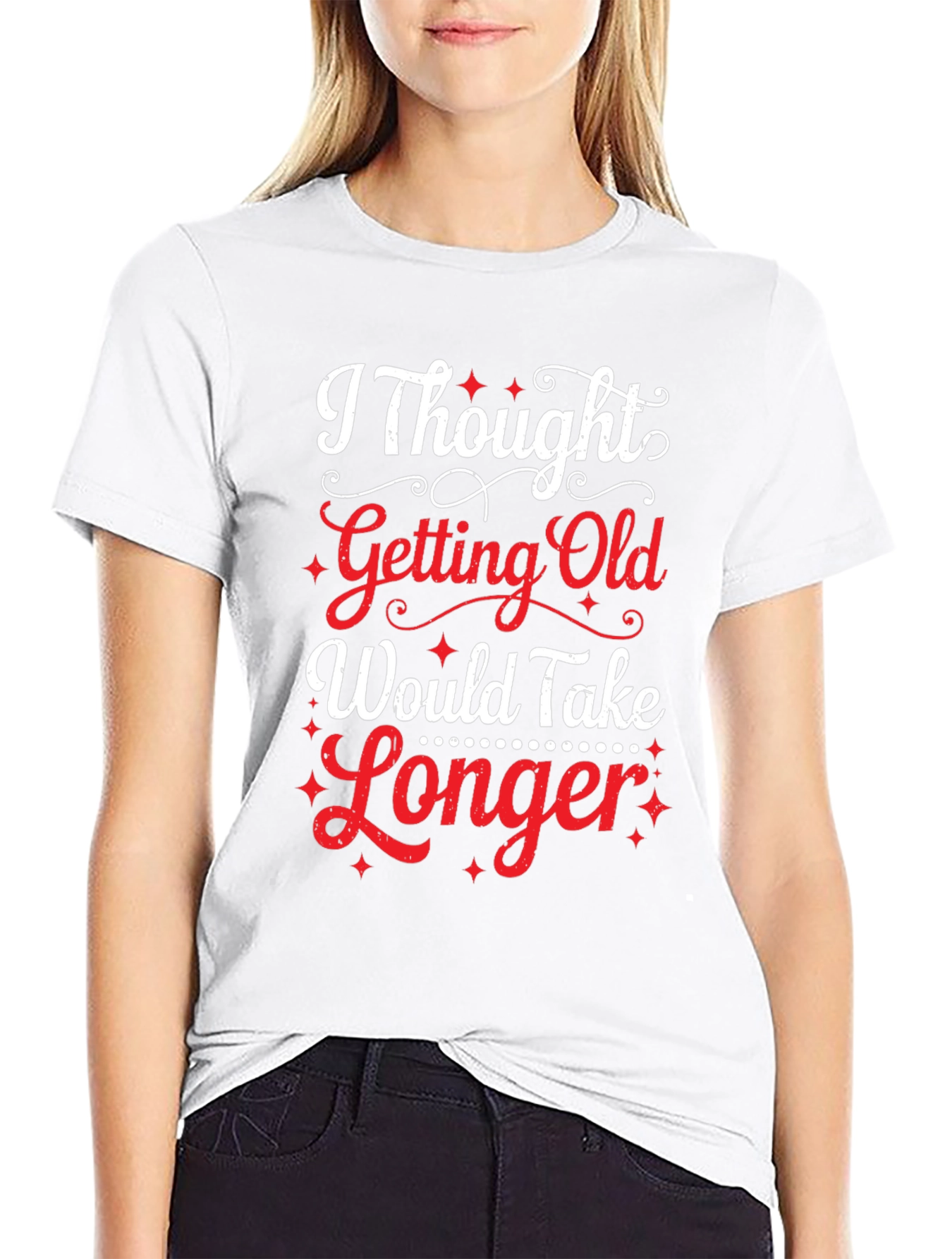 Black Funny "Getting Old" Graphic Tee view 9