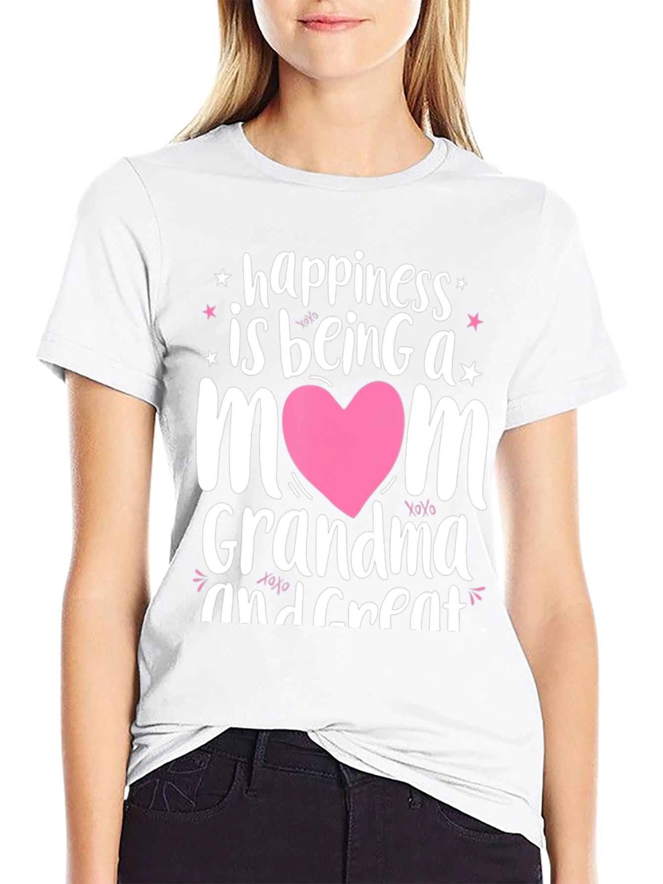 Happiness is Being a Mom Grandma T-Shirt - 9